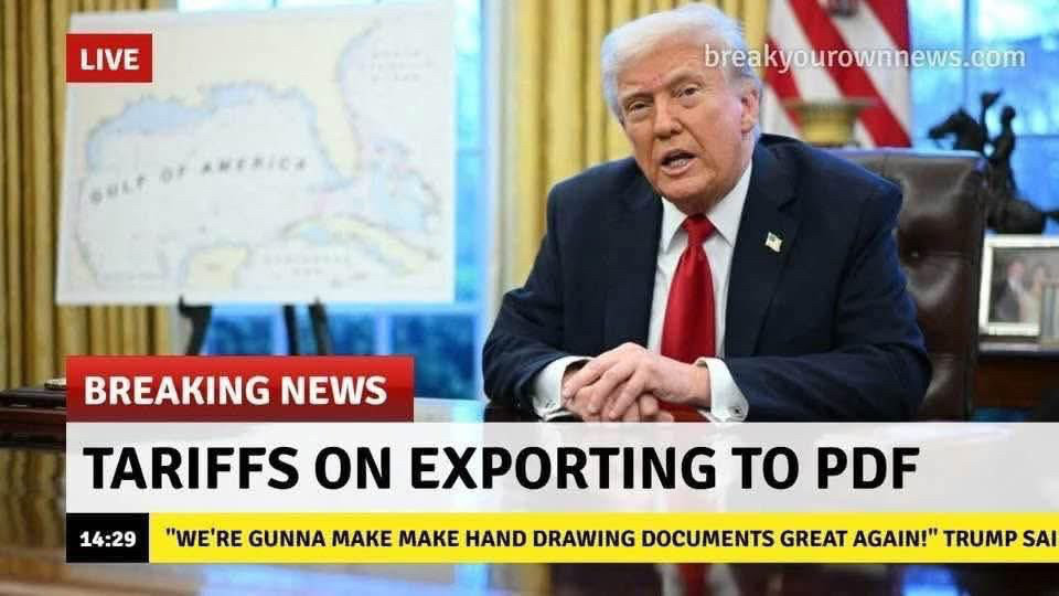 Tariffs on exporting to PDF