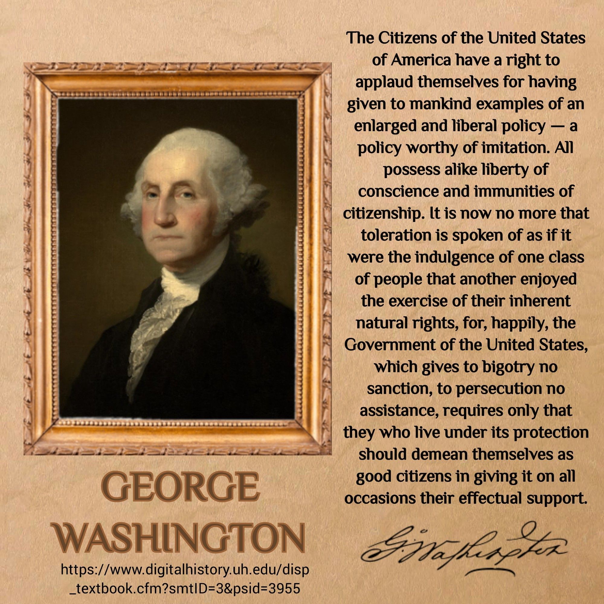 George Washington, our first President.