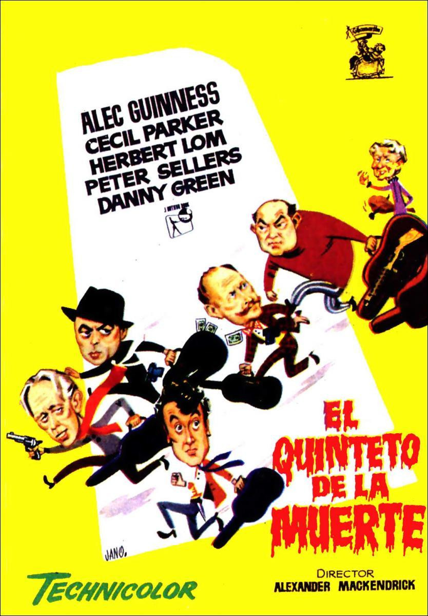 Cartel de la película "El Quinteto de la Muerte" (la del 55)