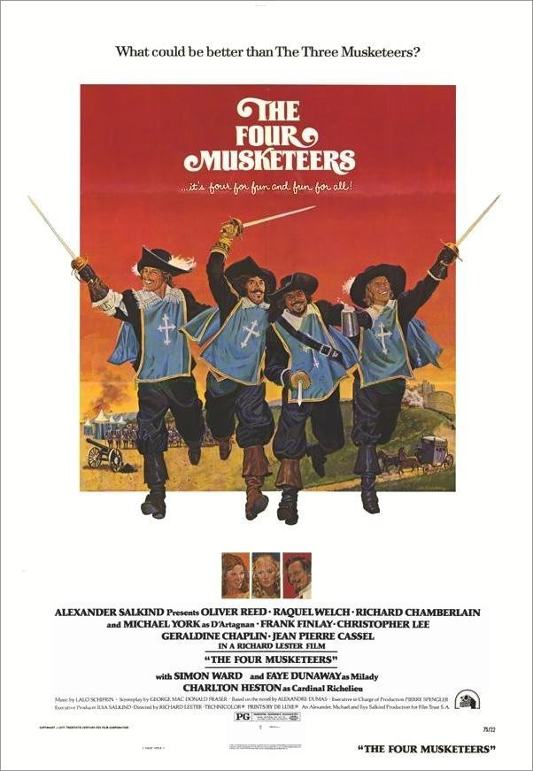 Cartel de la película "Los cuatro mosqueteros" (1974)