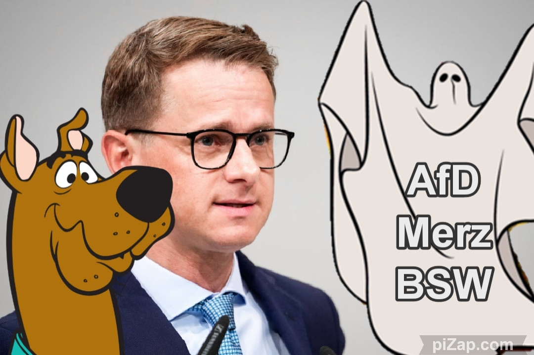 Scooby Doo und Linnemann vs Gespenst der AfD, Merz und BSW