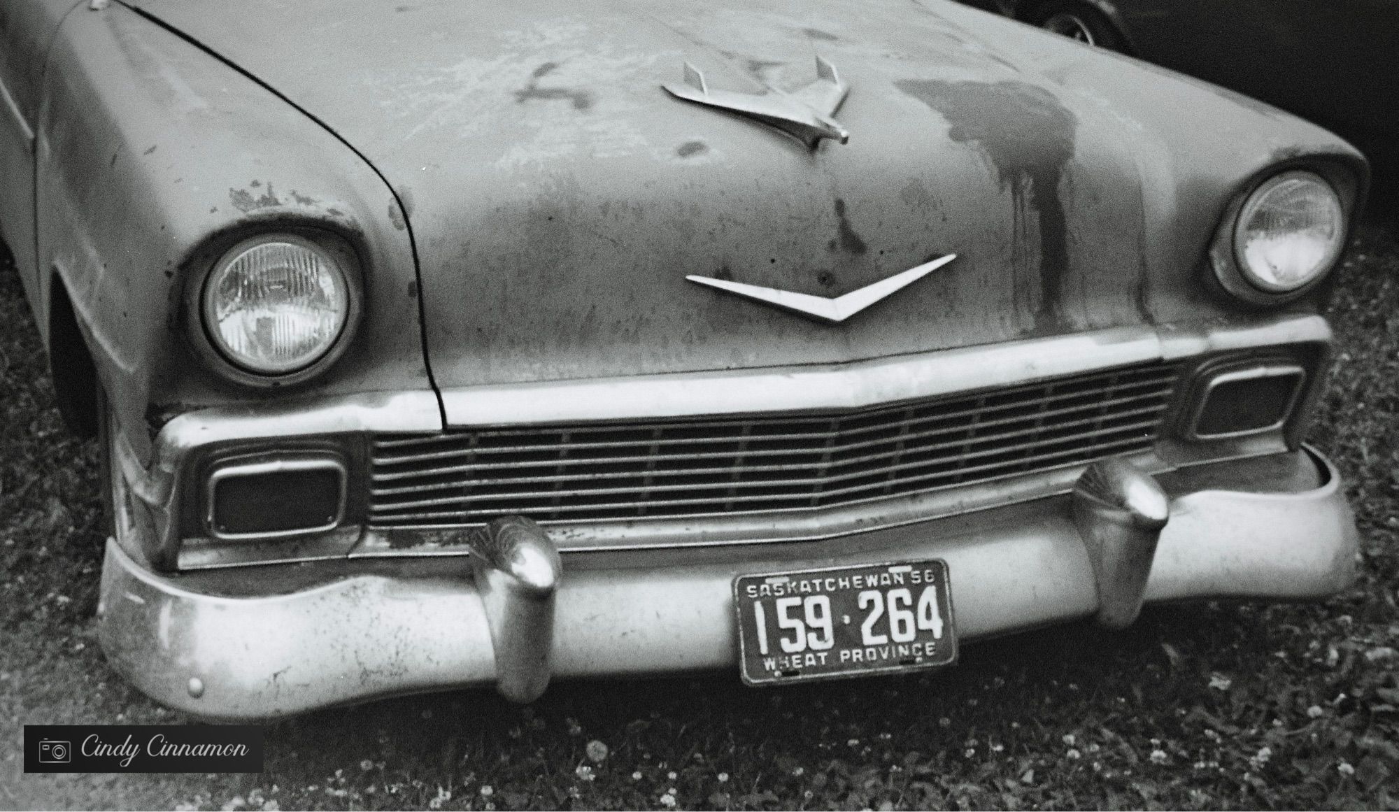 Vieille voiture antique. Photo noir et blanc