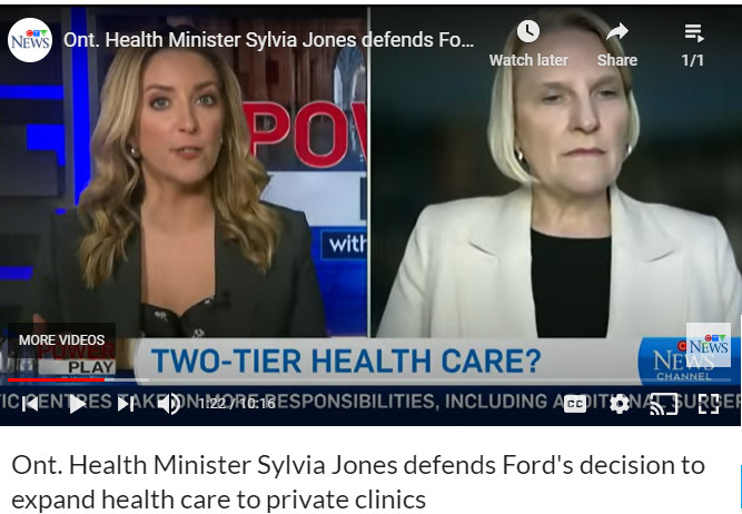 In January 2023 when Sylvia Jones didn't use her work phone once, she went on a media tour to sell Ontarians on turbo-boosting the privatization of their public healthcare system.