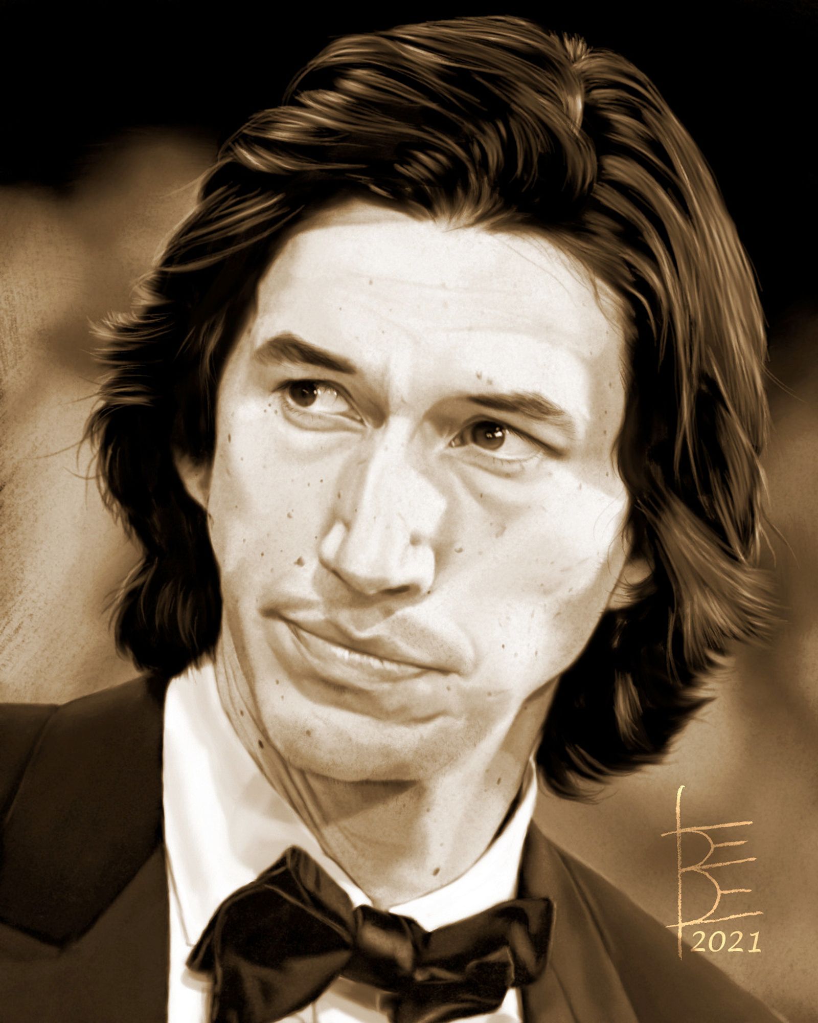 Adam Driver #83 (2014 Venice Film Festival)

Adam, long-haired and lightly stubbled, looking a tiny bit overwhelmed by it all, eyebrows almost quirked, left shoulder dipping down while glancing to his right, lips pressed firmly together.

Ambivalence, personified.