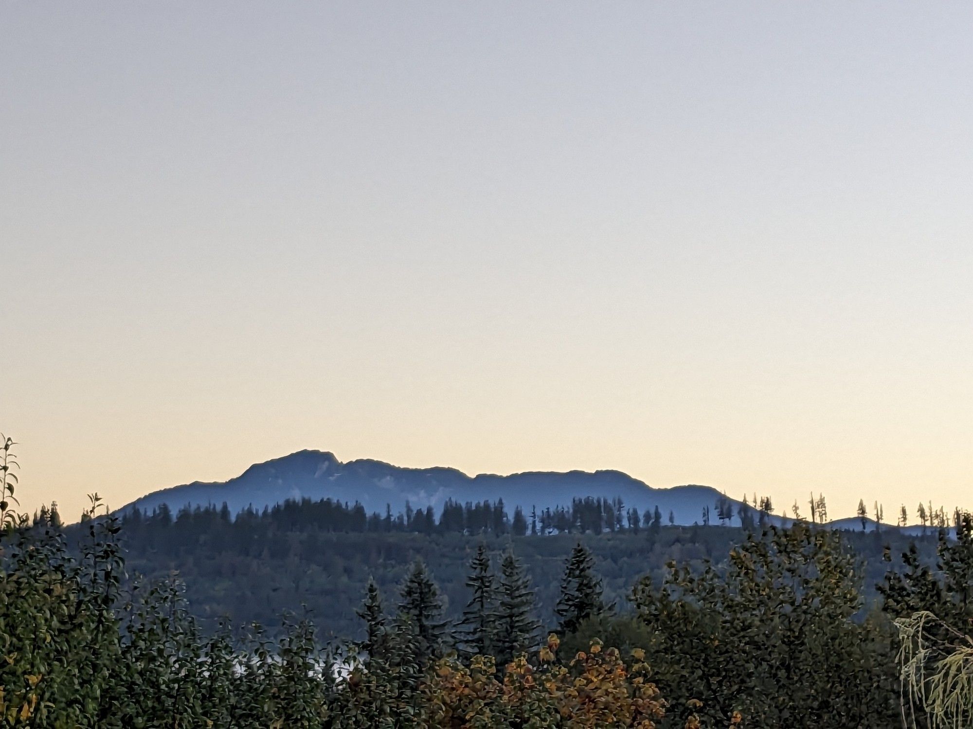 Sunrise over mountains