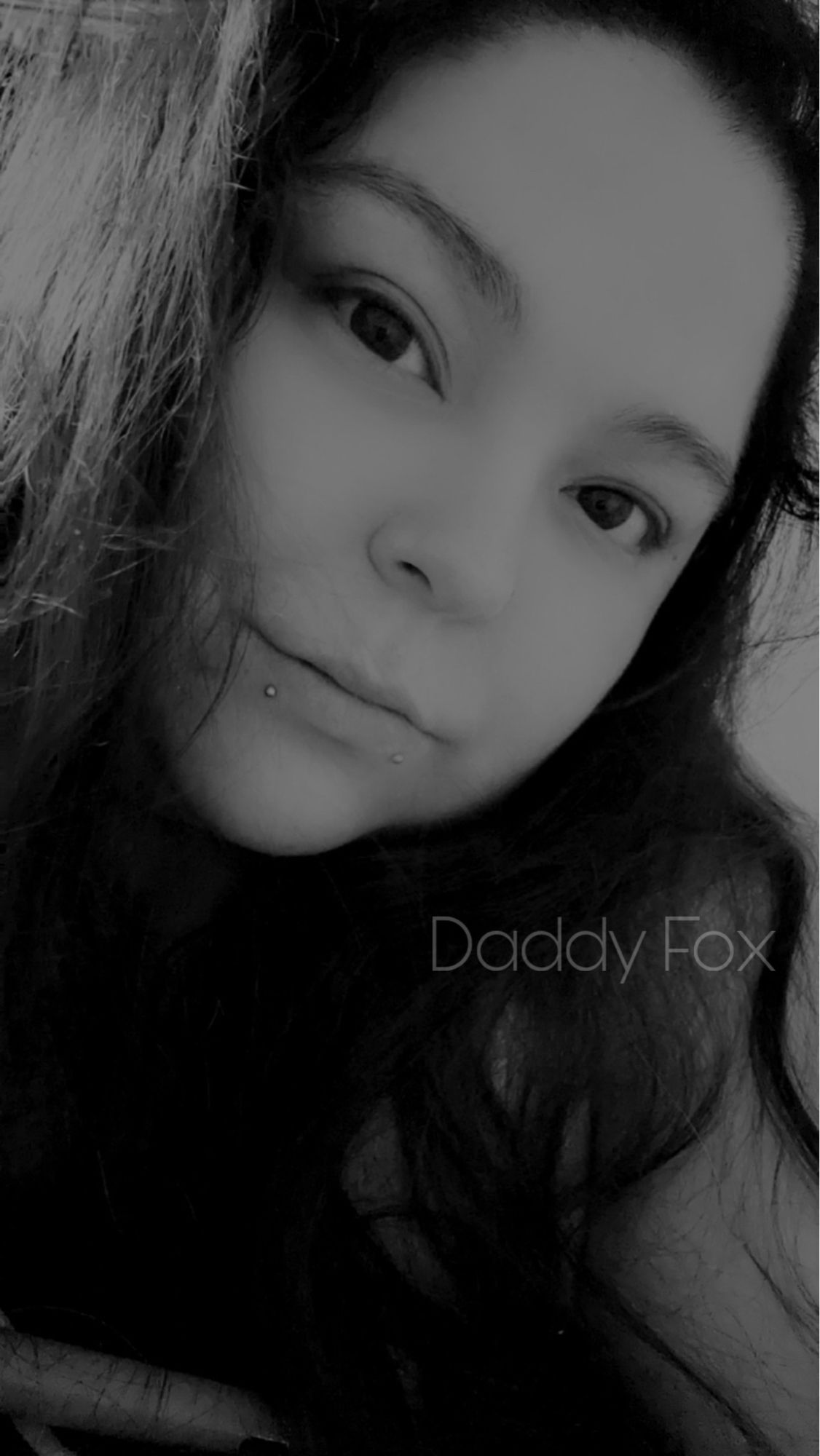 Bbw Domme selfie in black and white