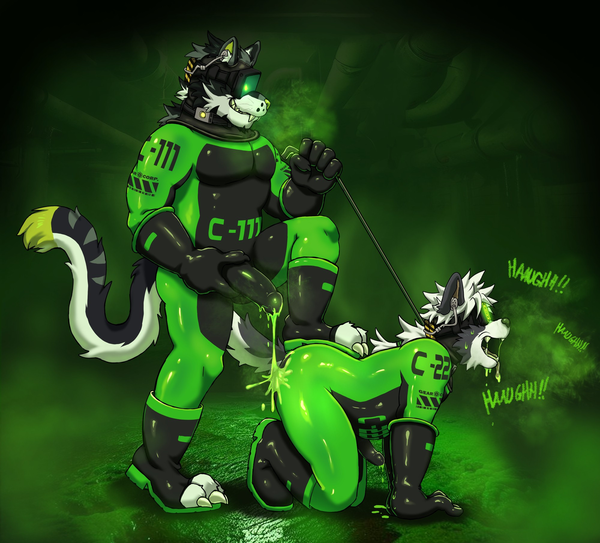 #furry #furryart #GEARCorp. #Green #Gas #Stench #YCH