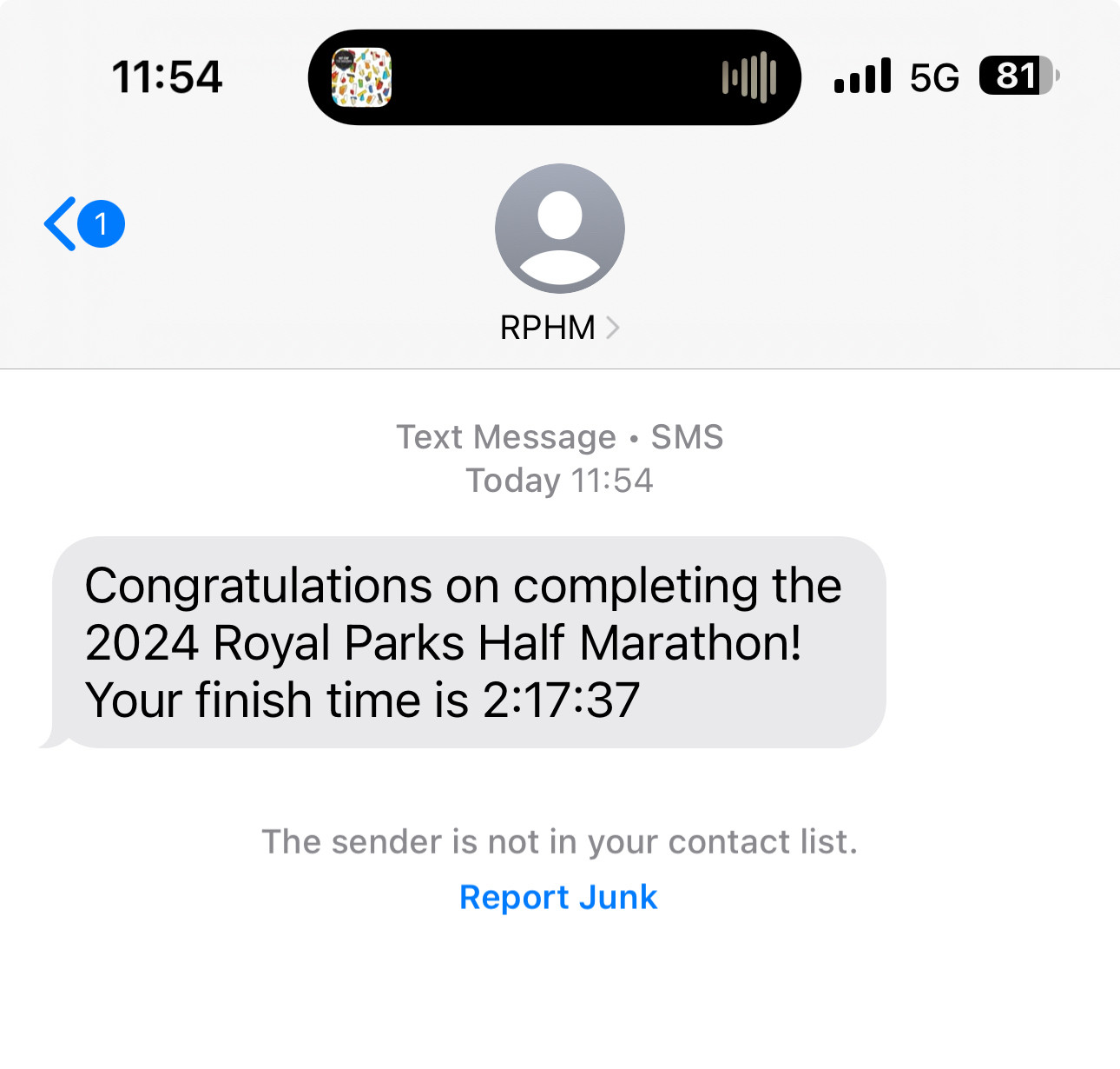 Official results text 2:17:37