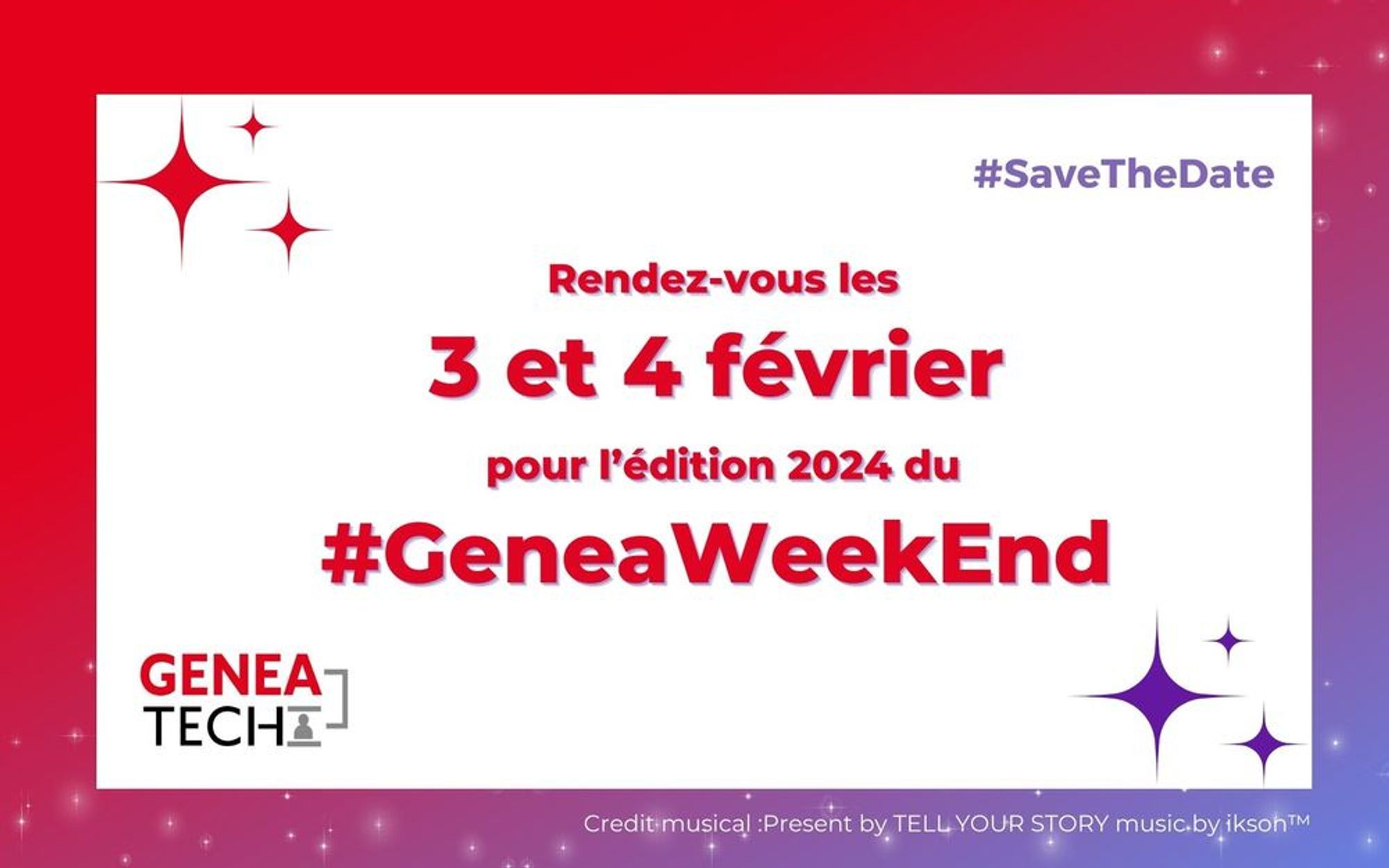 Rendez-vous les 3 et 4 février pour l'édition 2024 du #GeneaWeekEnd organisé par Geneatech