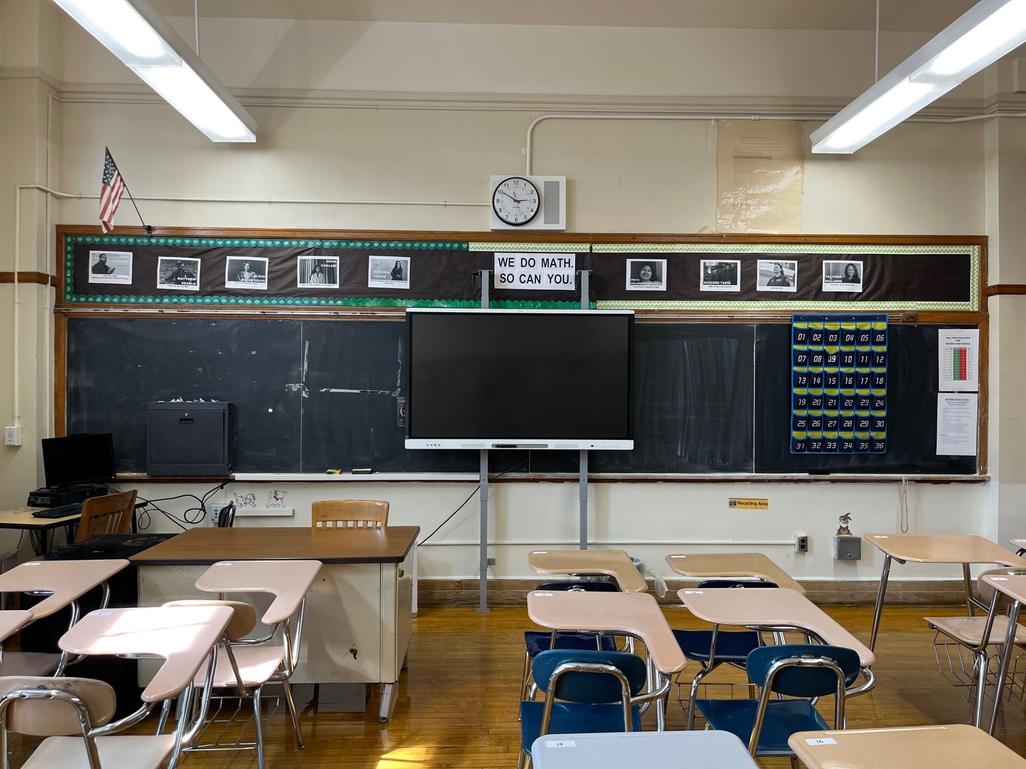 Front of classroom