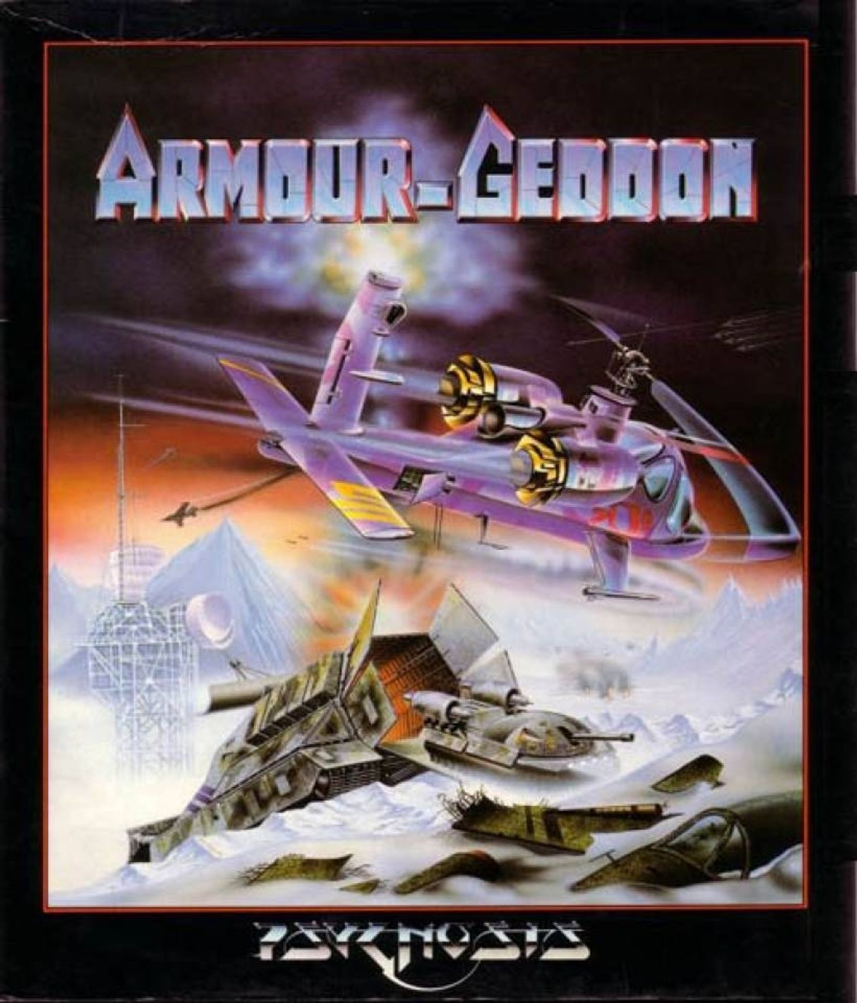 Cover of the atari st game Armour geddon.