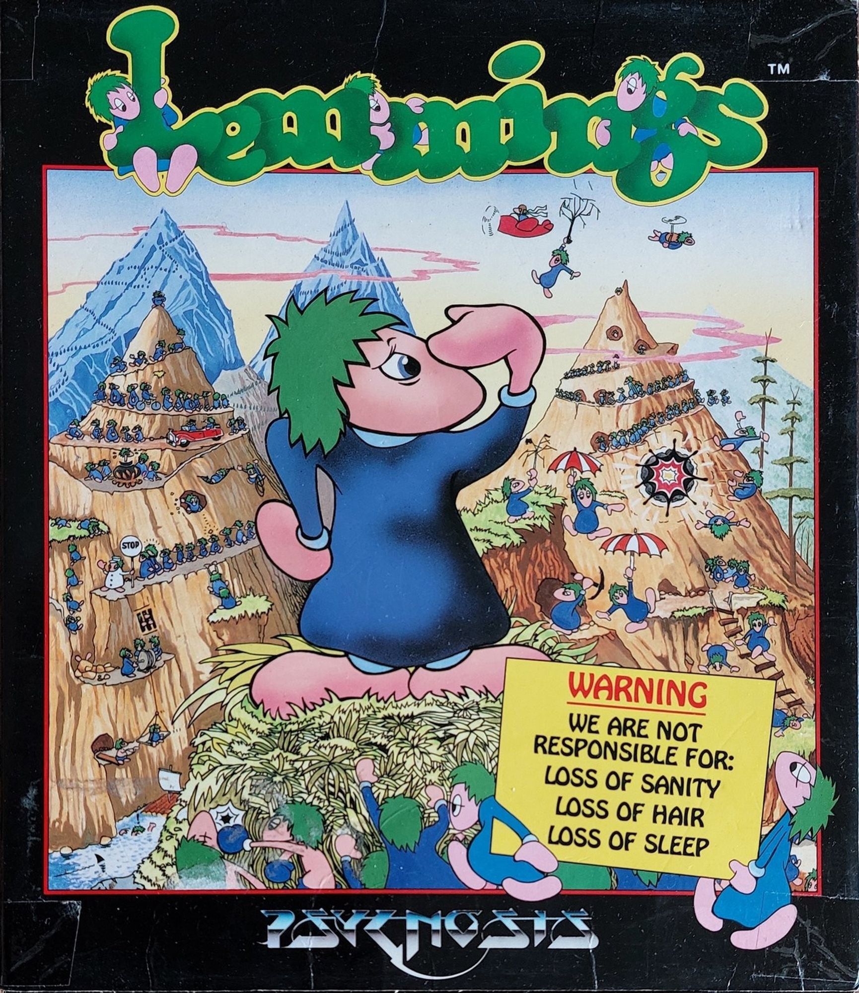 Pack of lemmings PC game.