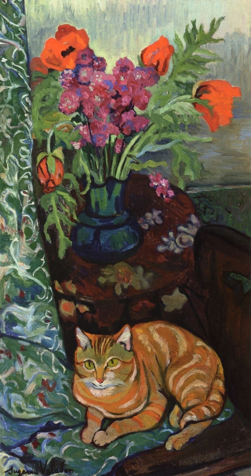 Bouquet and a Cat