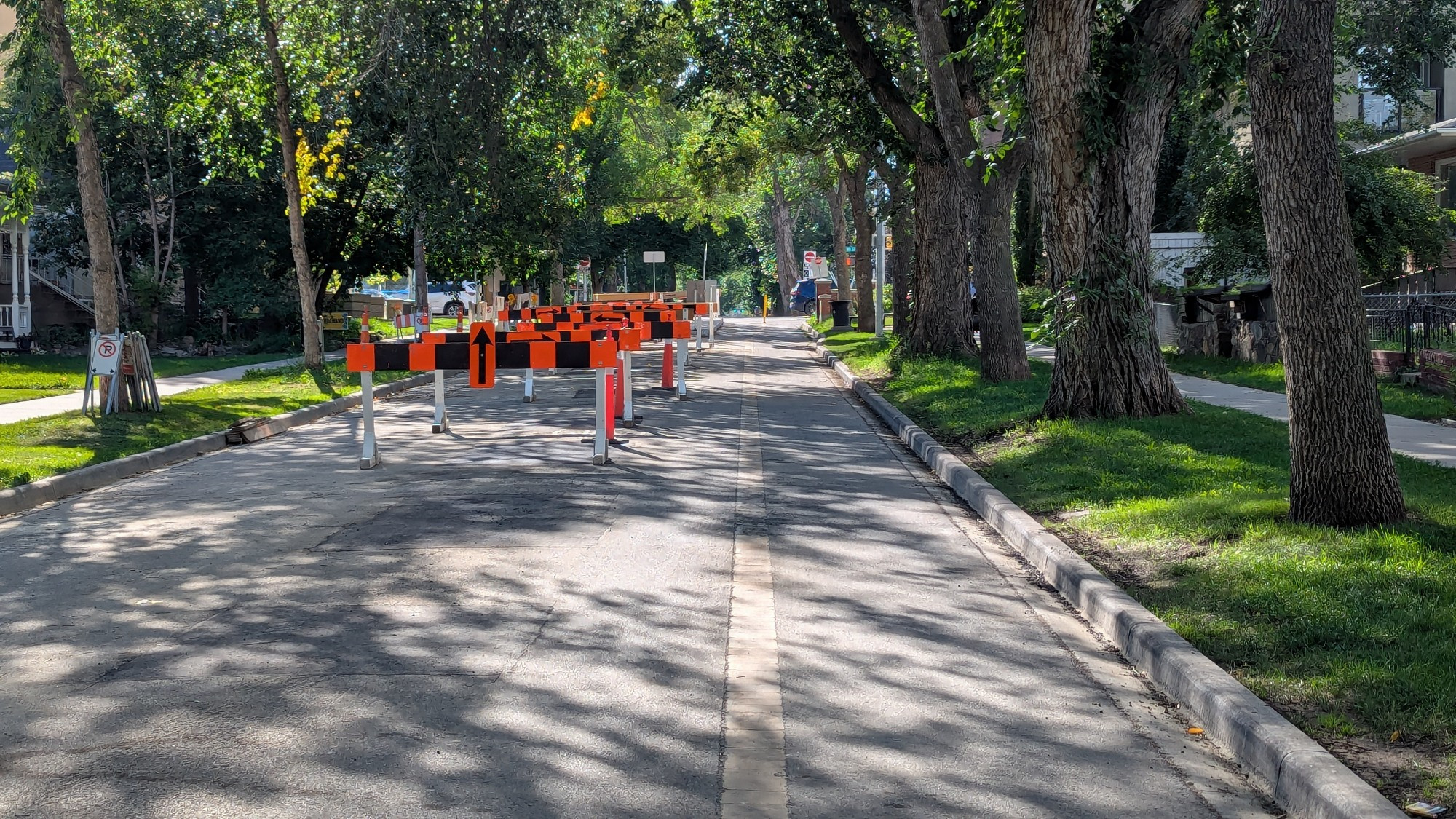 83rd Ave contraflow bike lane is open east of 99th St, while the main traffic lane is still closed, but should be reopening soon.