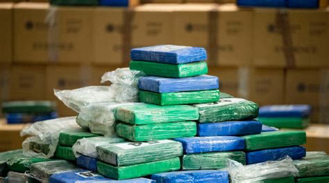 Photo from a Record cocaine bust in Philadelphia, showing blue & green bricks of wrapped cocaine and wads of money in baggies June, 2019

https://www.usatoday.com/videos/news/nation/2019/06/18/over-1-billion-cocaine-seized-philadelphia/1493428001/