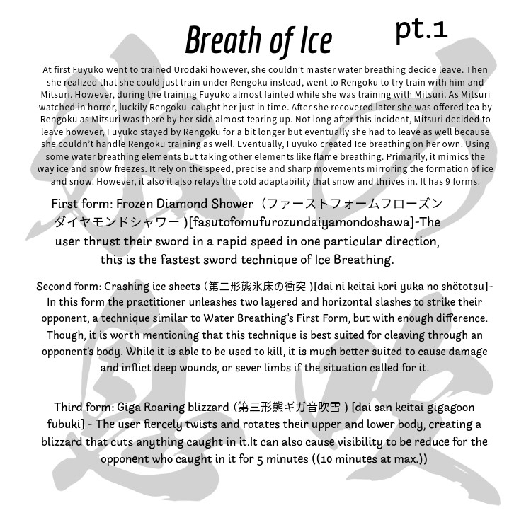 Update on Ice breathing 