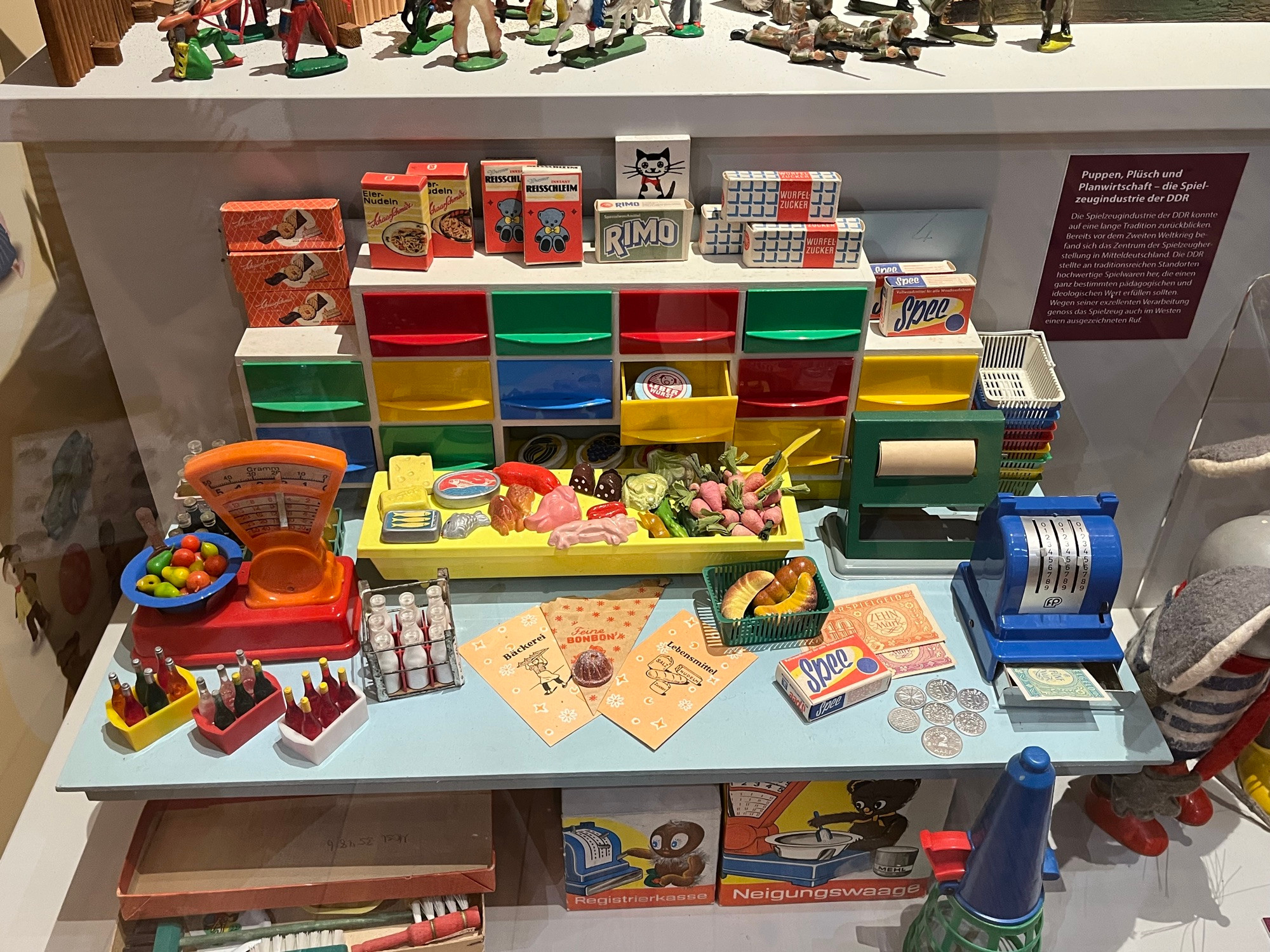 Children's toy grocery store stuff.