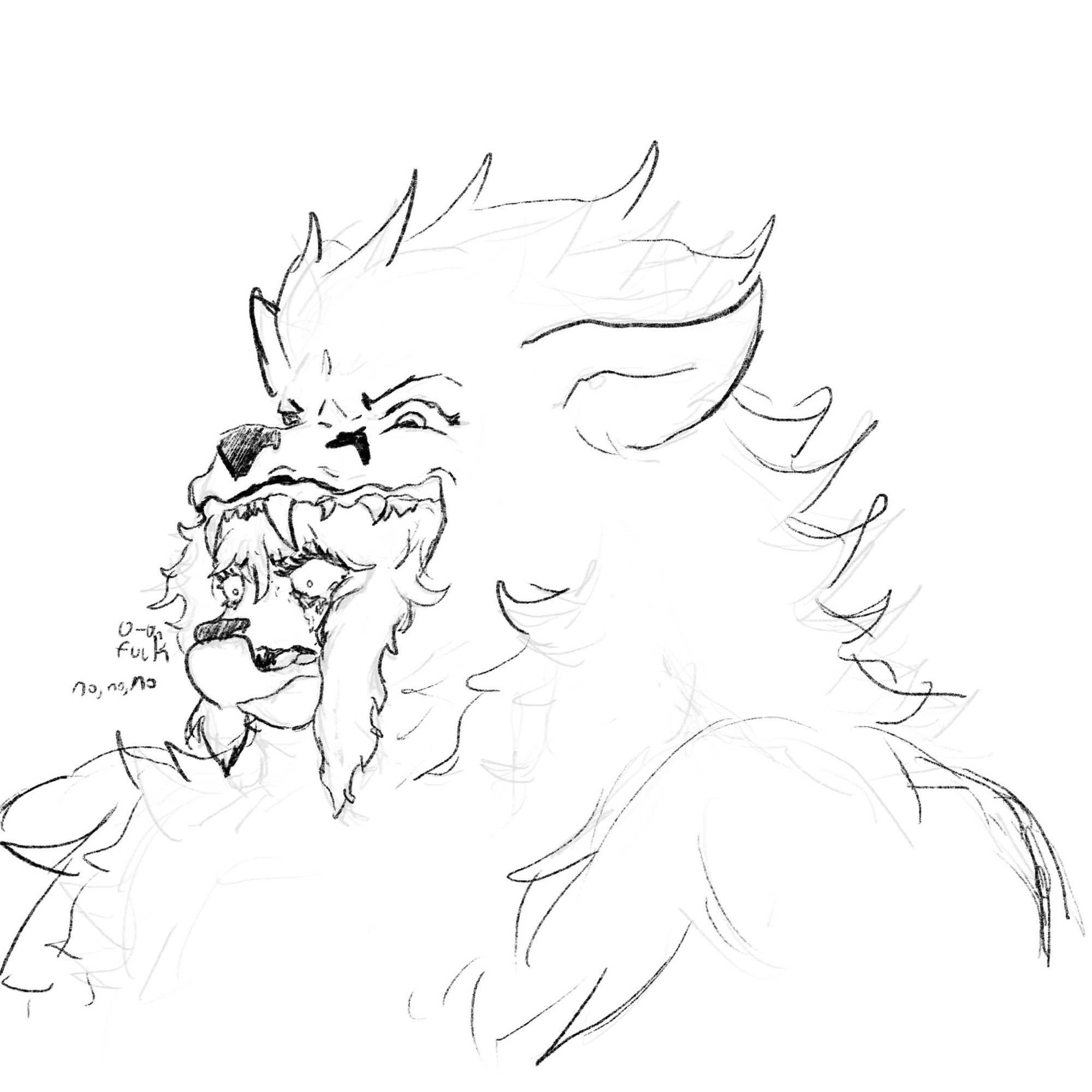 Dog getting eaten by another dog #vore #furry