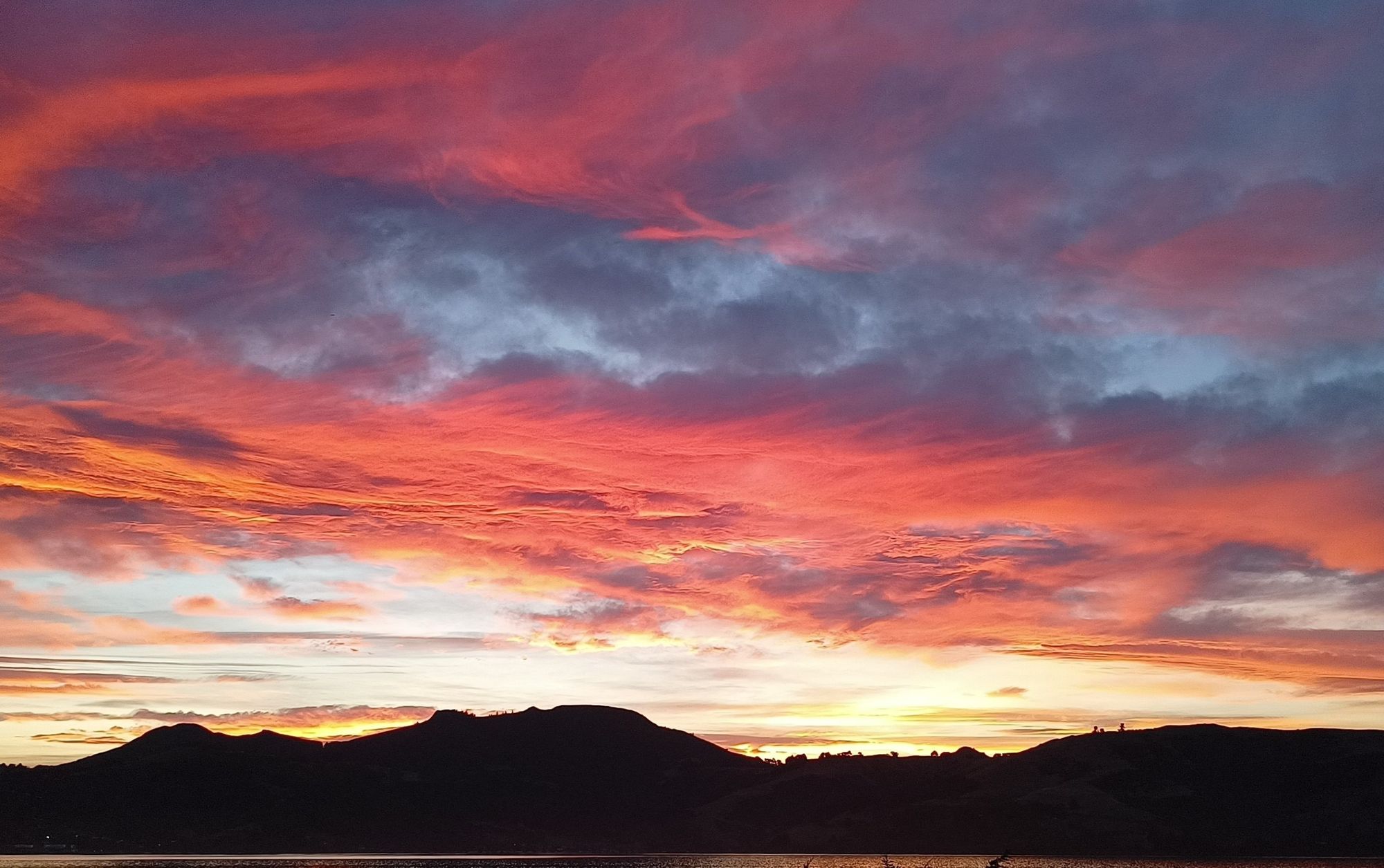 Sunset, Otago Harbour