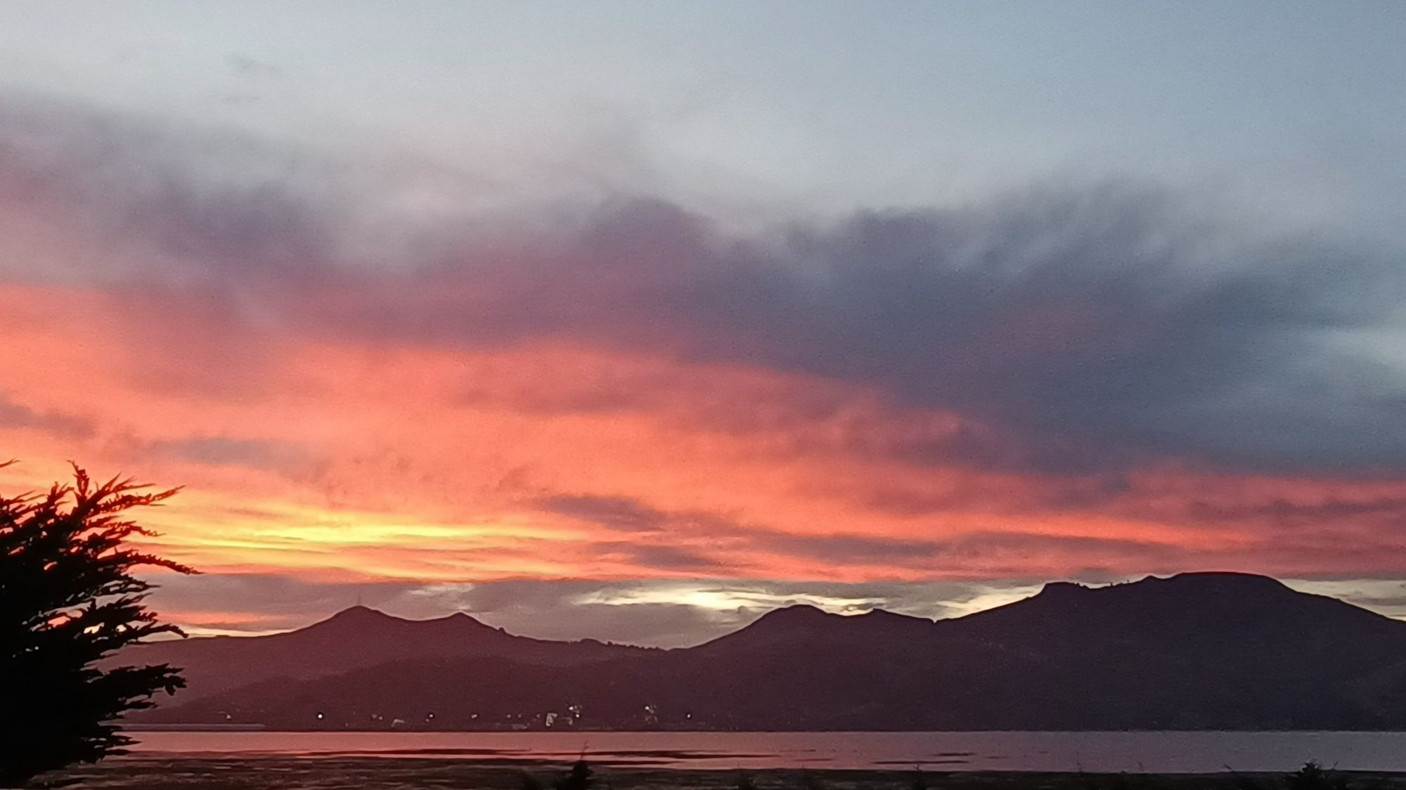 Autumn equinox evening, Otago Harbour