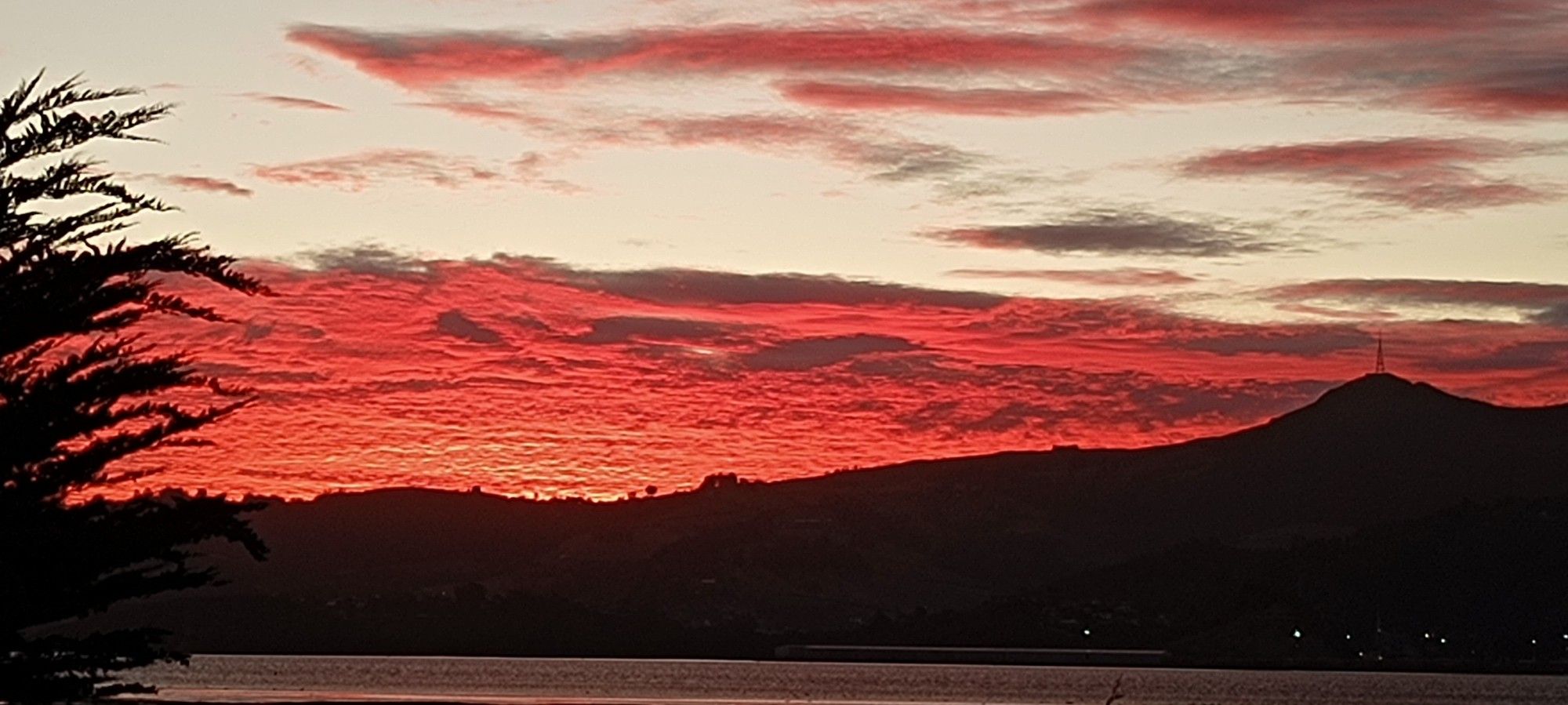 Sunset, Otago Harbour