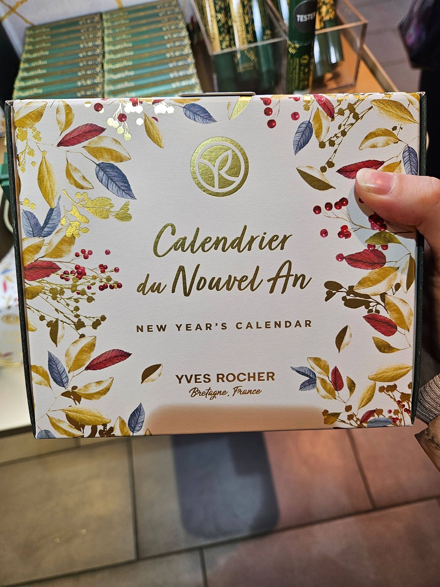 Boîte Yves rocher "Calendrier du nouvel an"