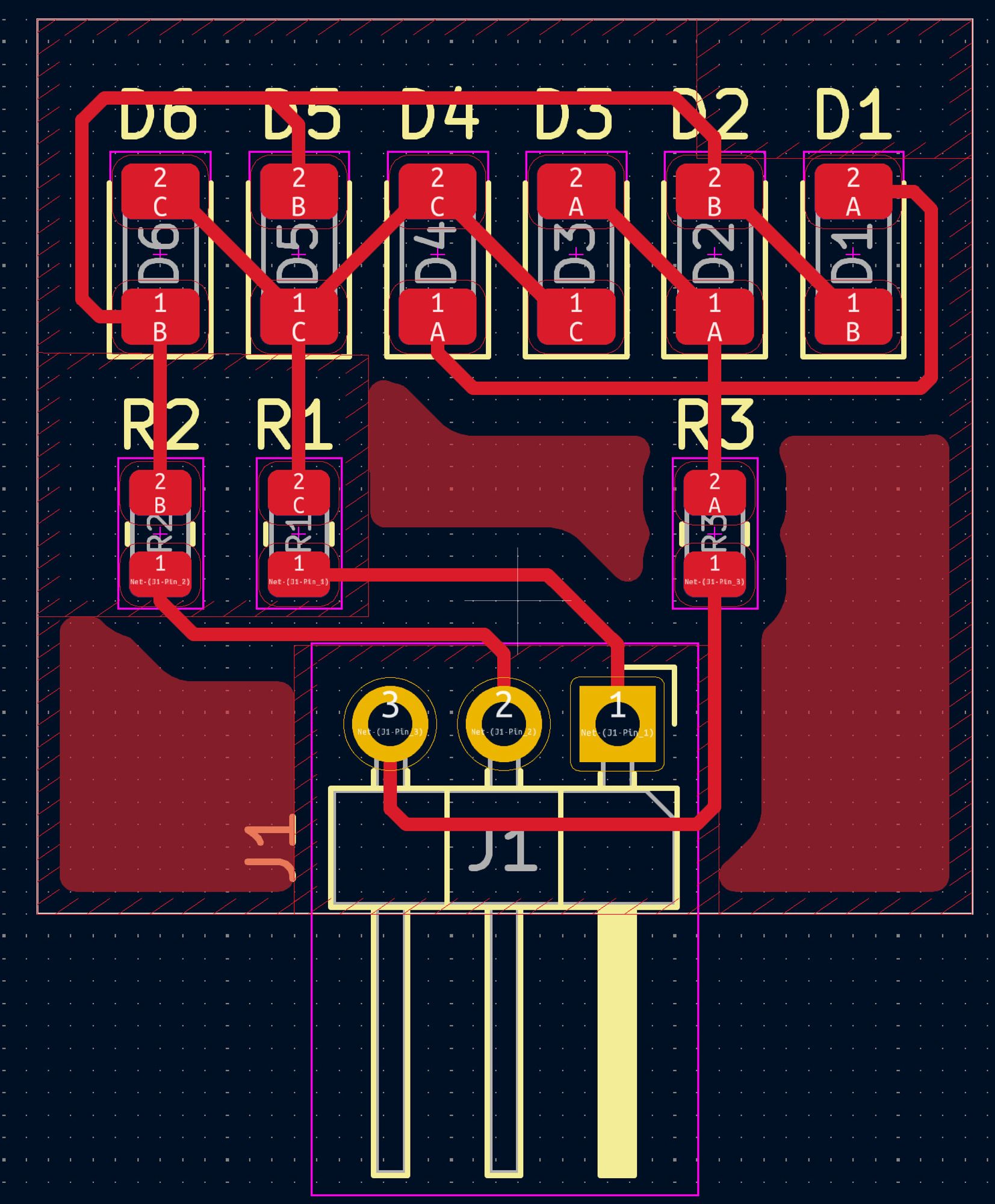 A PCB Design in KiCad.