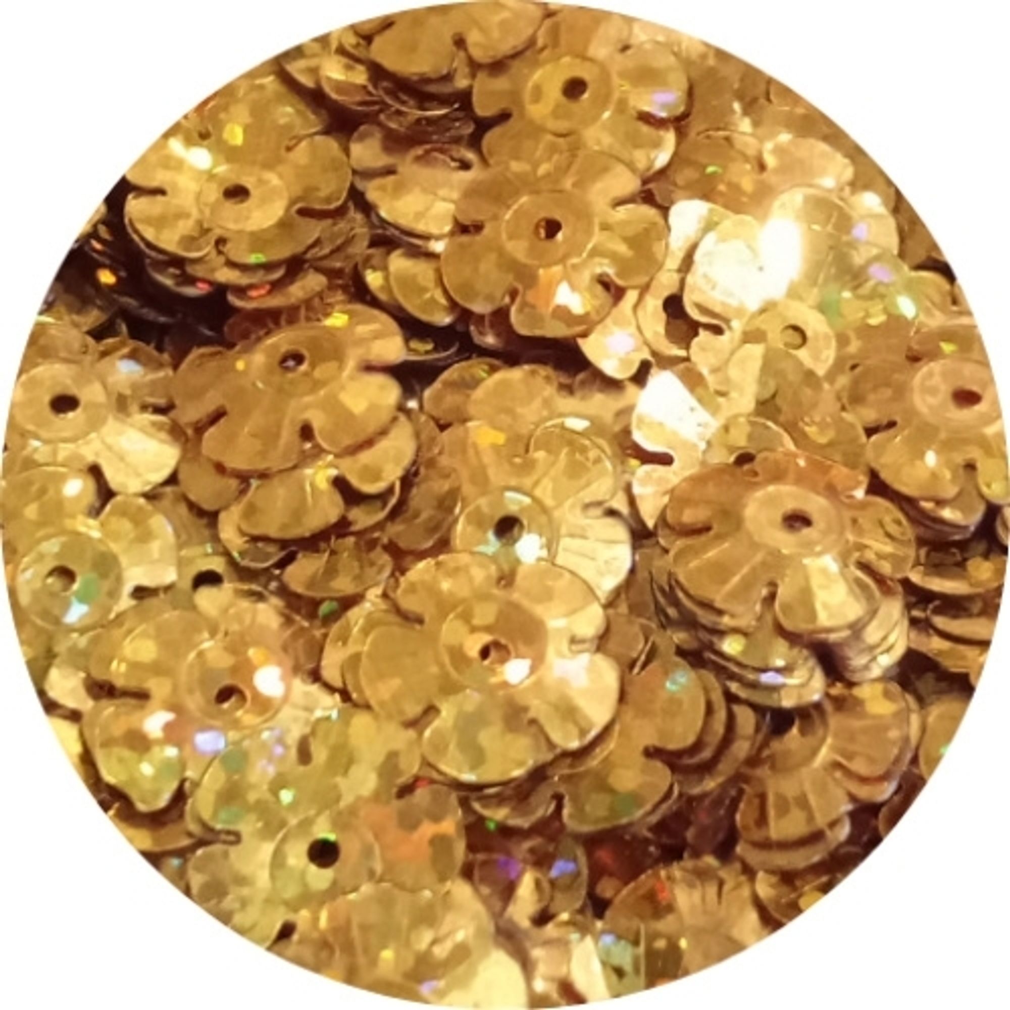 lots of sizes & colours of Flower Sequins, incl Aztec Gold Hologram semi-cup, from sequinworld.co.uk ~ ideal for your cards, crafts & creations such as greetings cards, craft projects, hoop art & textile embellishments