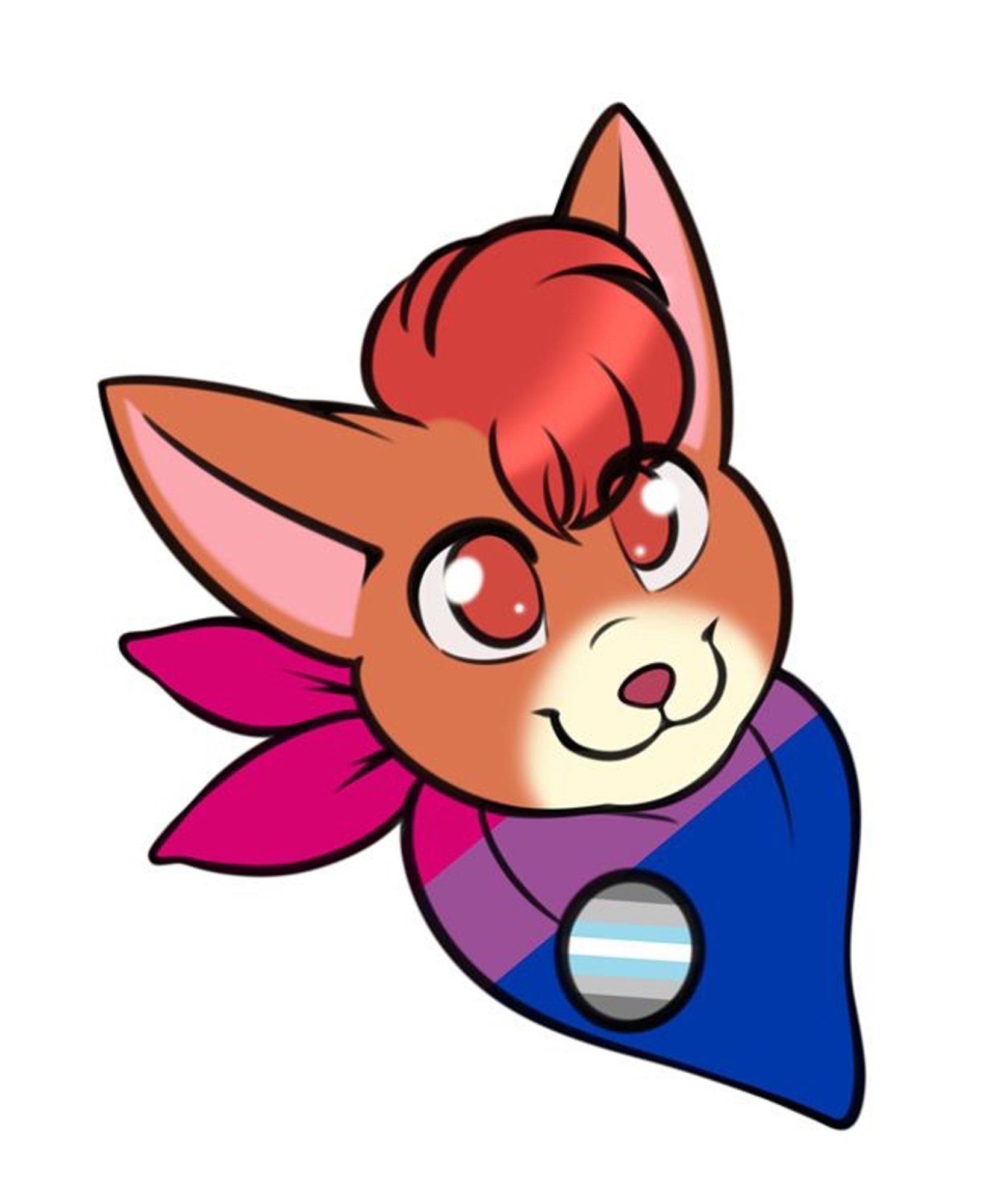 Bisexual/demigender Pride Carney by Freckles