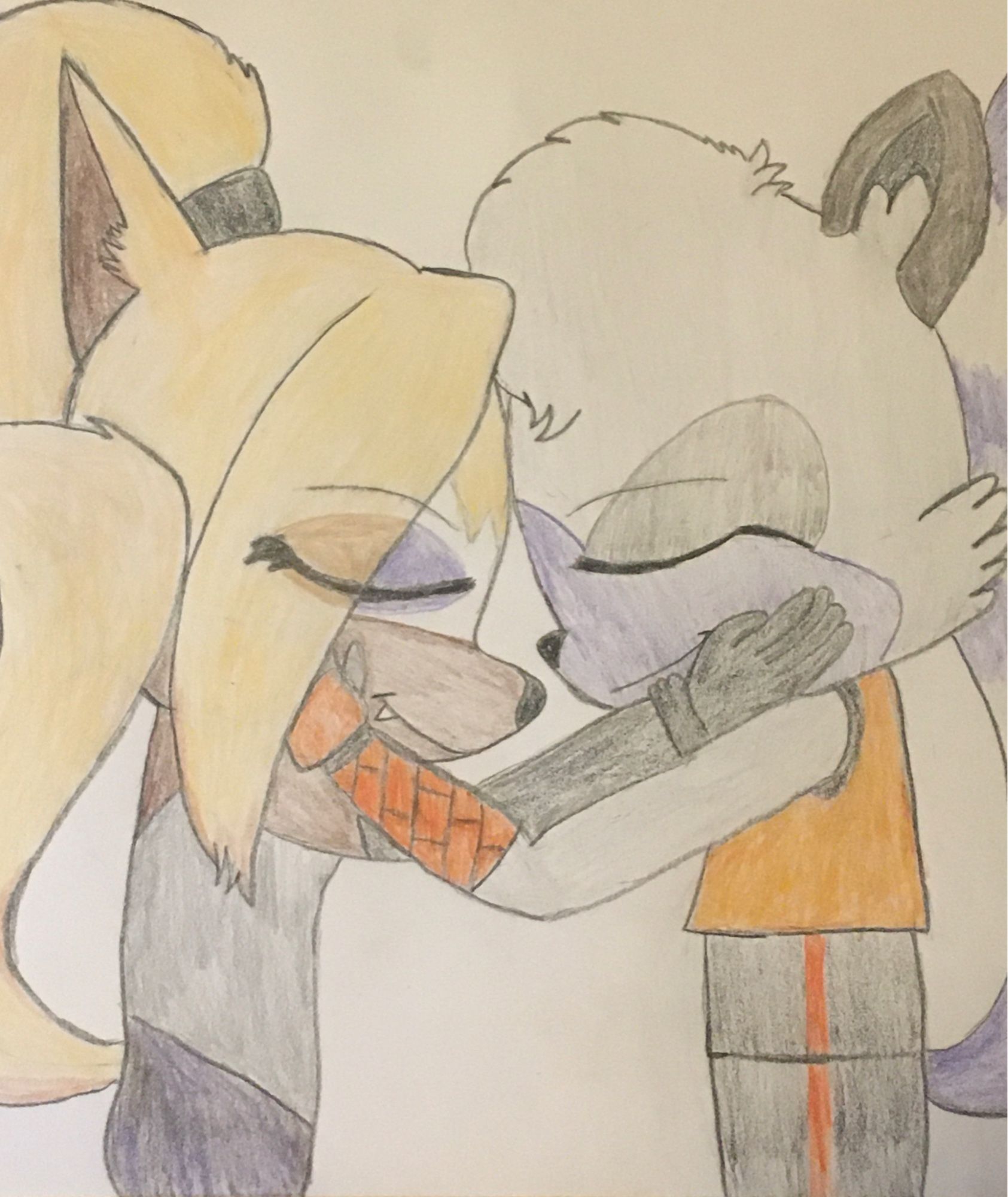 Whisper (left) and Tangle (right) from the IDW publication of Sonic the Hedgehog. Better together, more than friends, with the world in their embrace