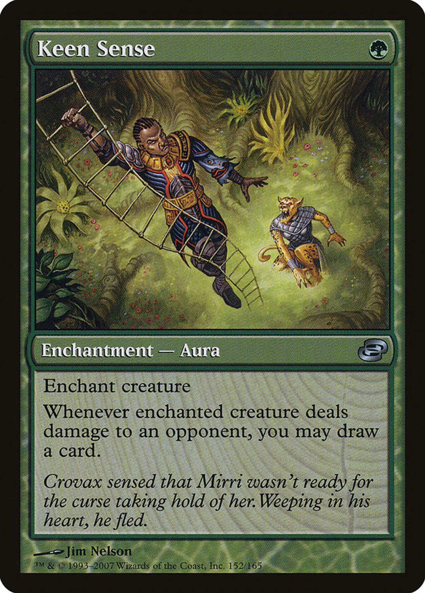 keen sense (green curiosity) in the planar chaos frame