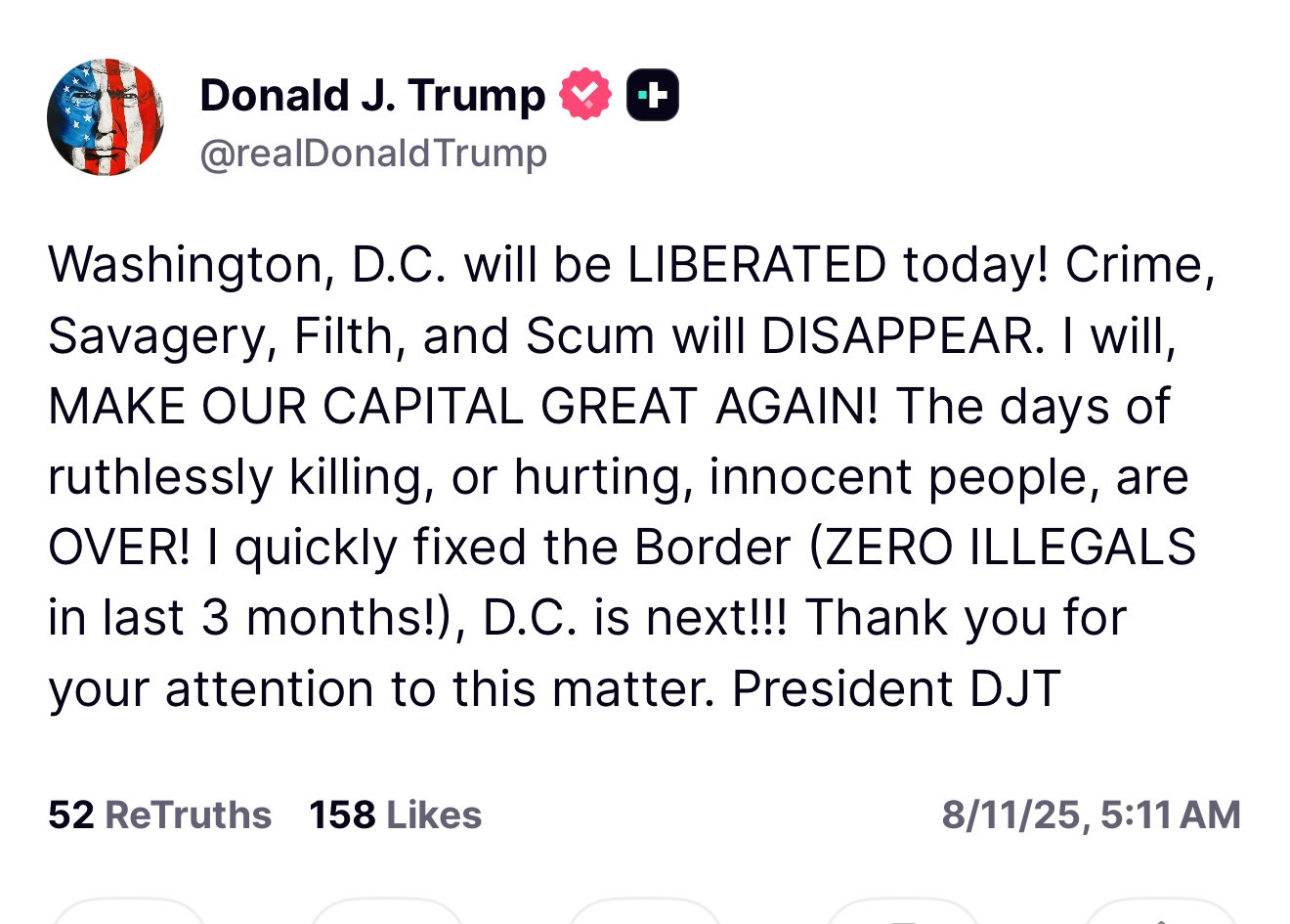 Donald Trump is up at 5a.m. promising ina rage tweet to LIBERATE Washington DC today 