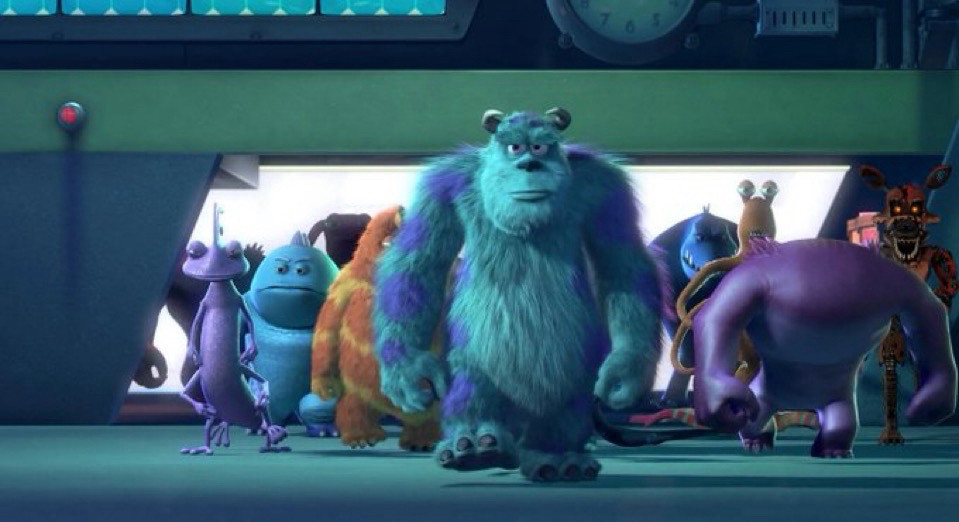 (Repost from 27/09/2022)

I love this movie so much! ❤️

(Scene from Monsters Inc. when all the monsters walks in, but there is Nightmare Foxy walking with them.)