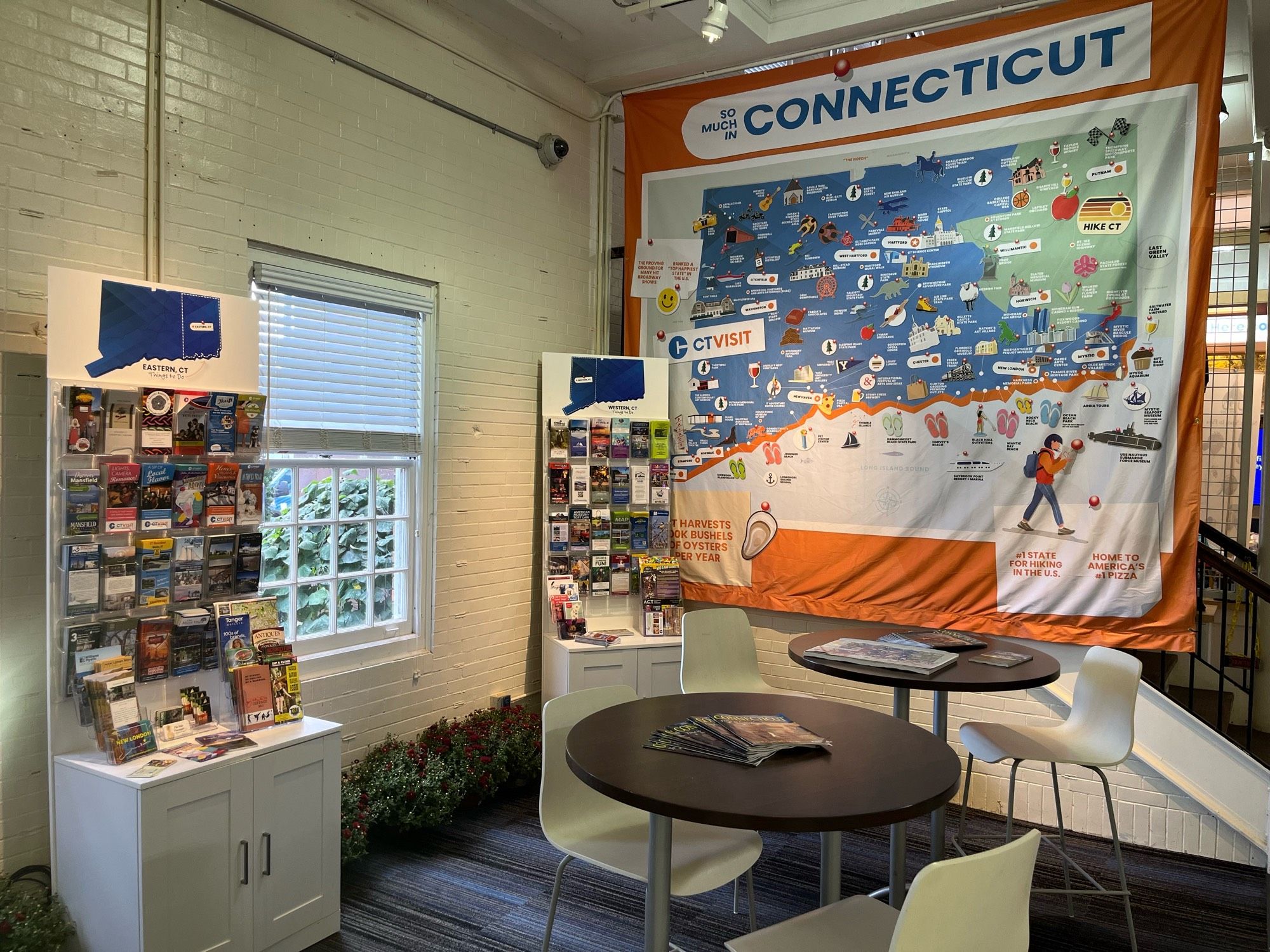 The Connecticut info booth