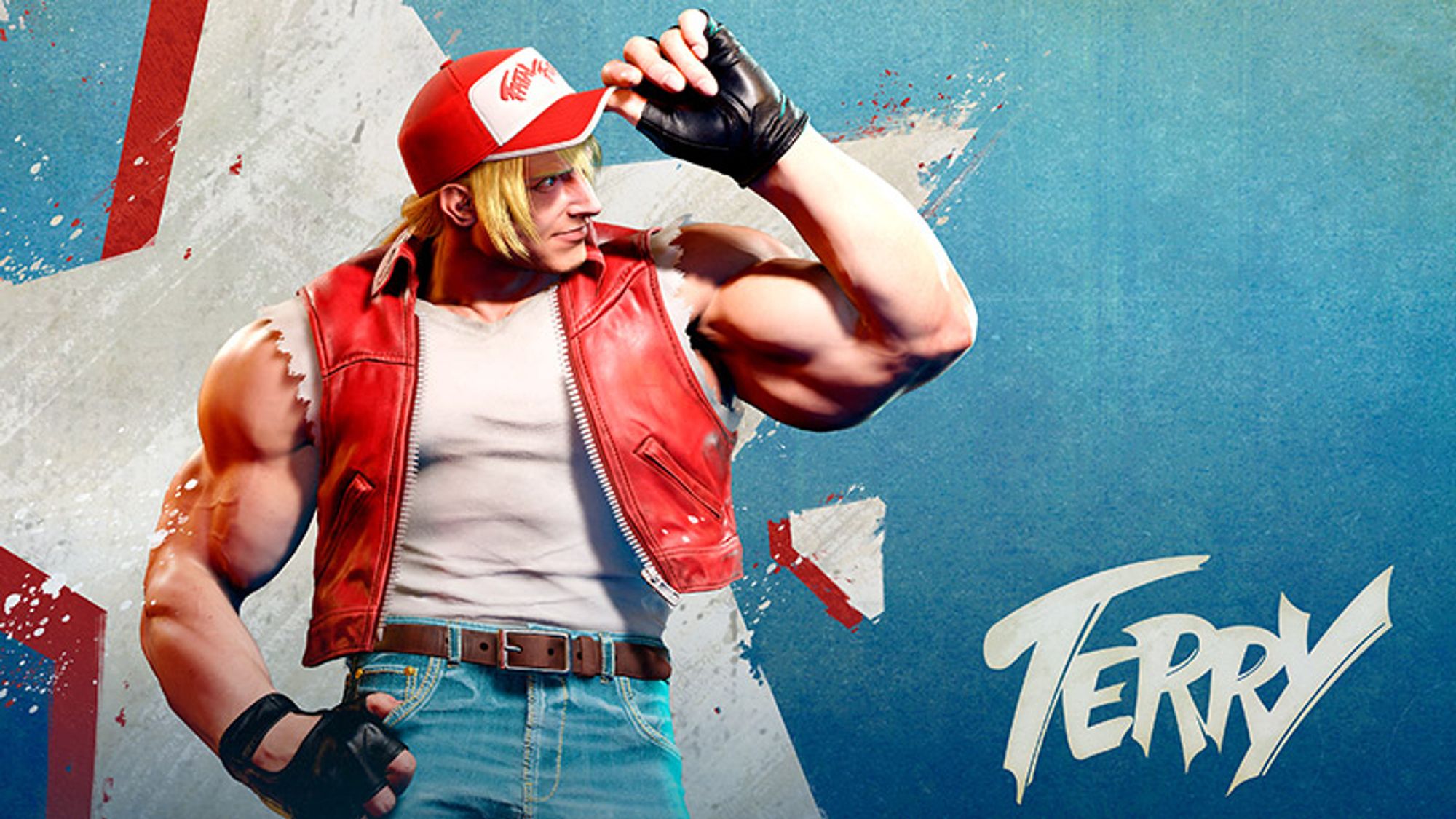 Affiche officielle de Terry Bogard pour Street Fighter 6.