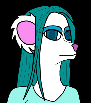 Ermine girl bust.