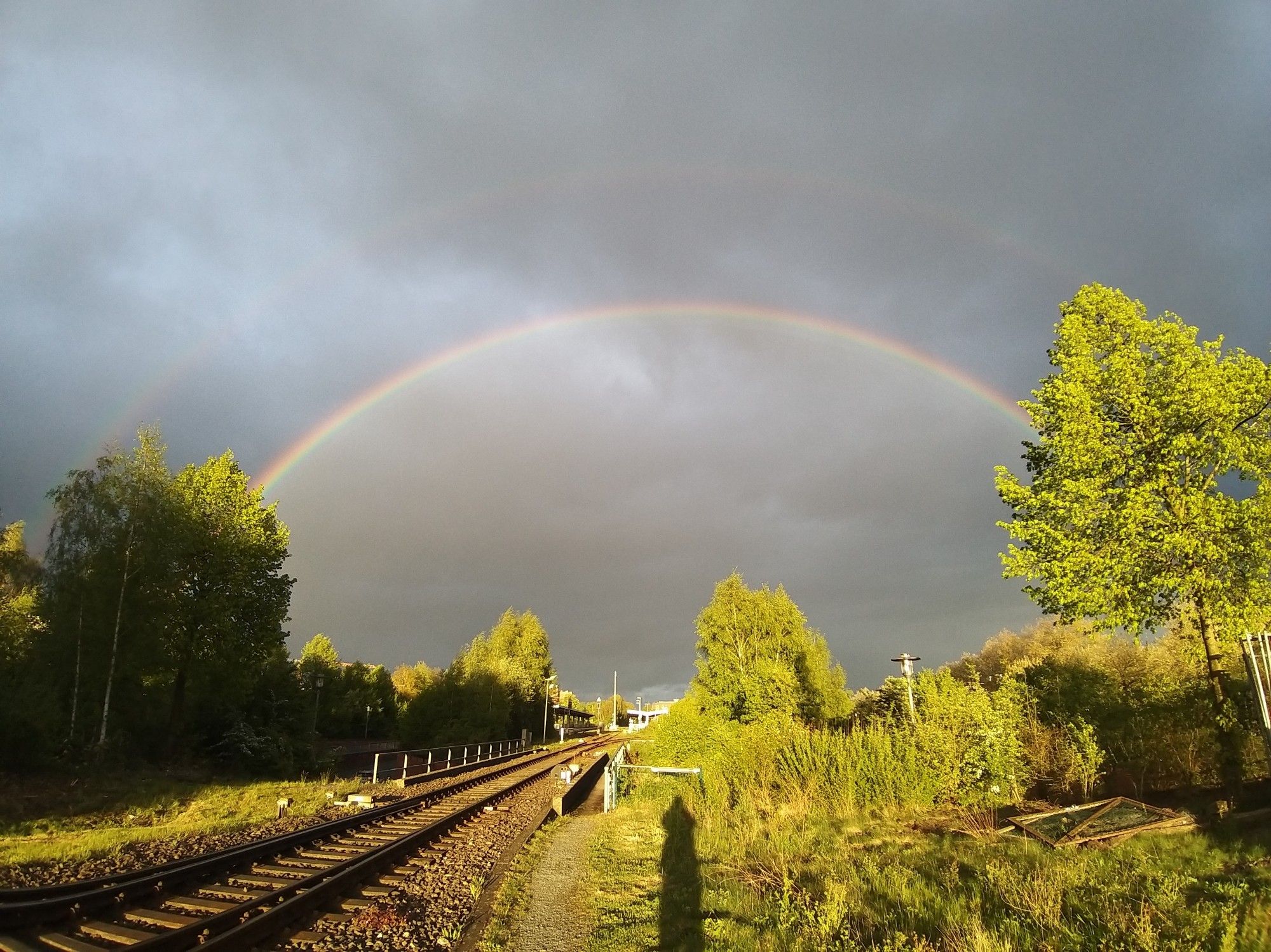 Ein doppelter Regenbogen