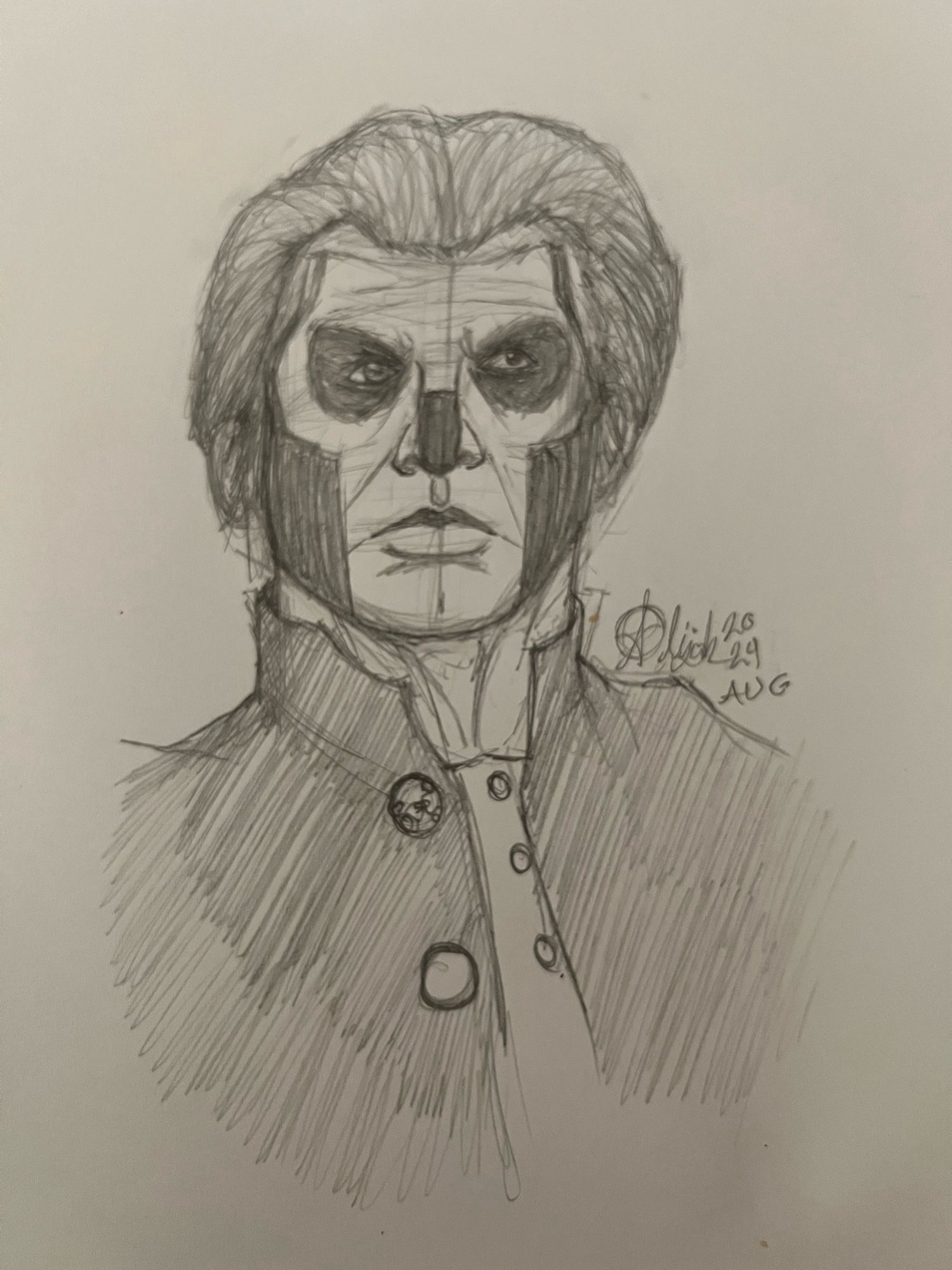 A sketch of Papa Terzo Emeritus from the band Ghost. Love him lots teehee.