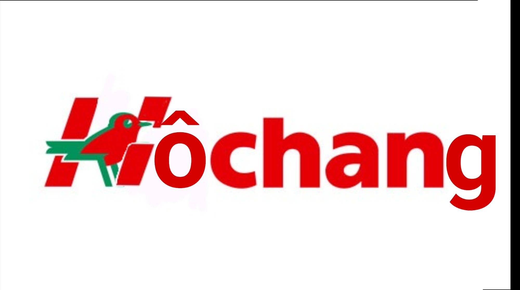 Le logo Auchan transformé en Hôchang