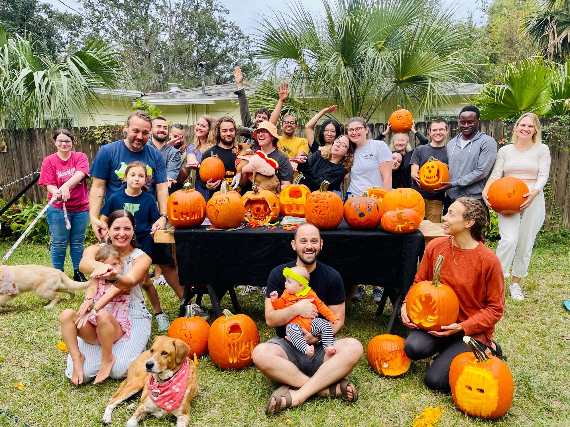 Our UF social area’s annual pumpkin carving - come carve a pumpkin with us!