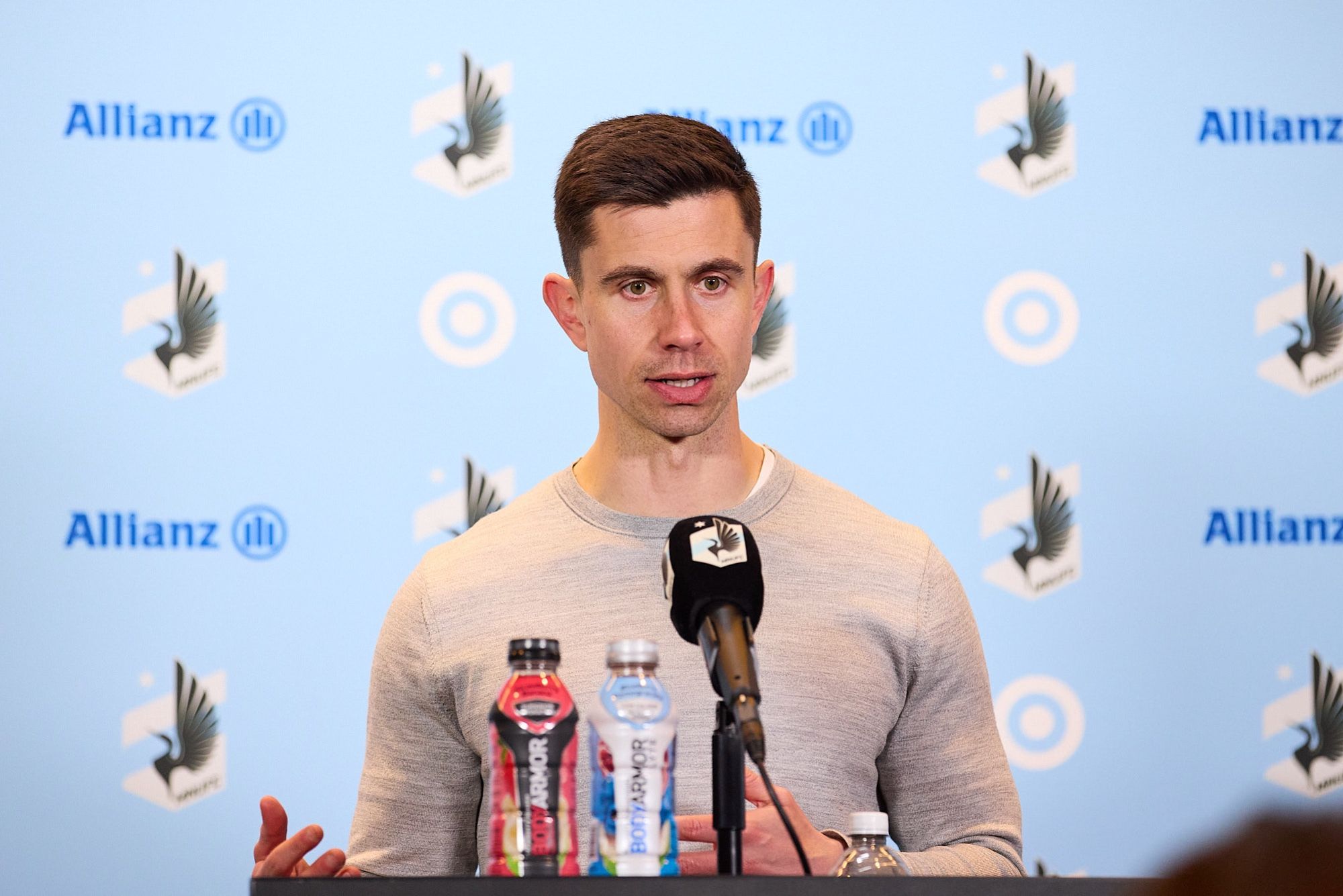 MNUFC head coach Eric Ramsay at the post-game press conference.