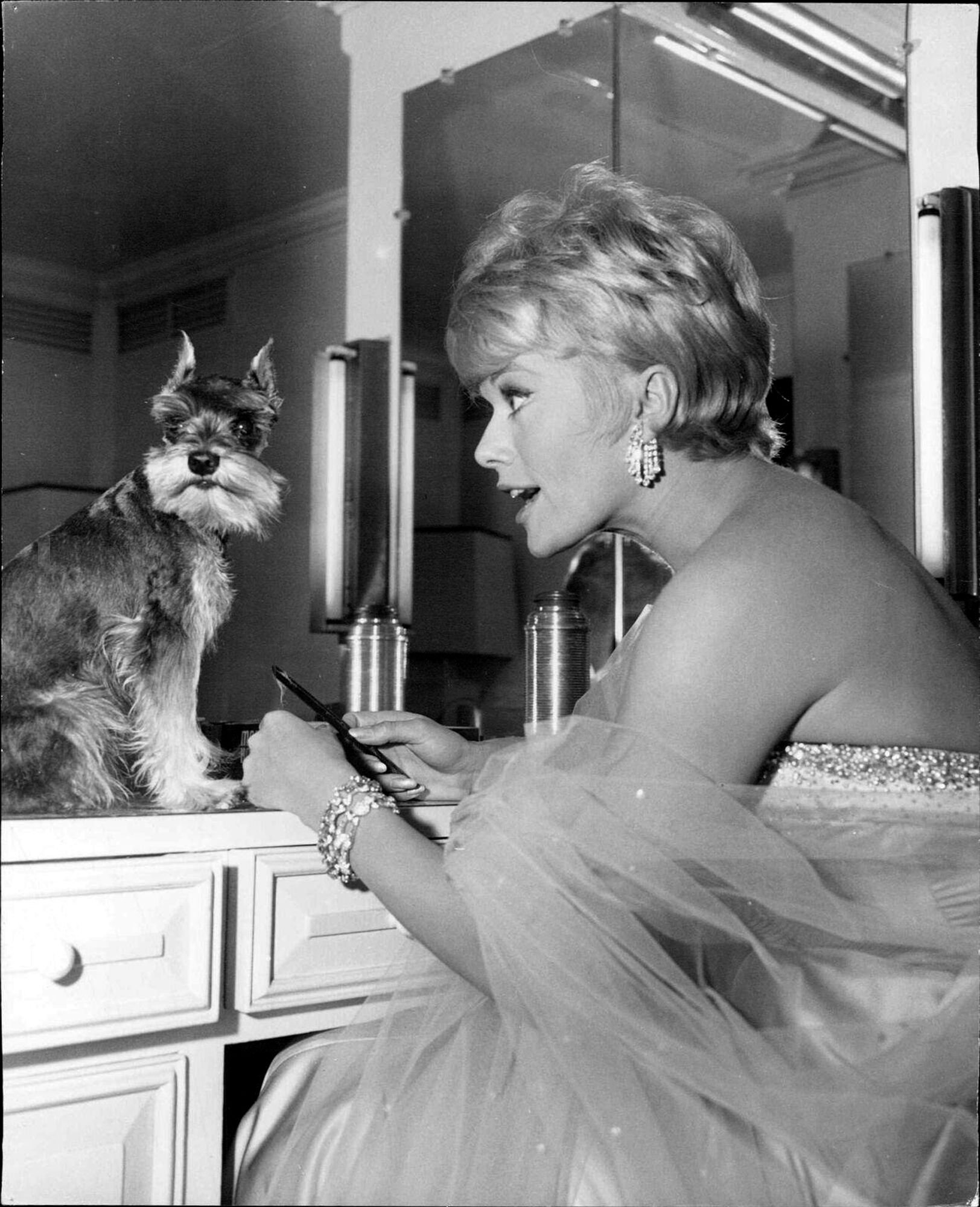 Janis Paige and Squeakie, 1960.