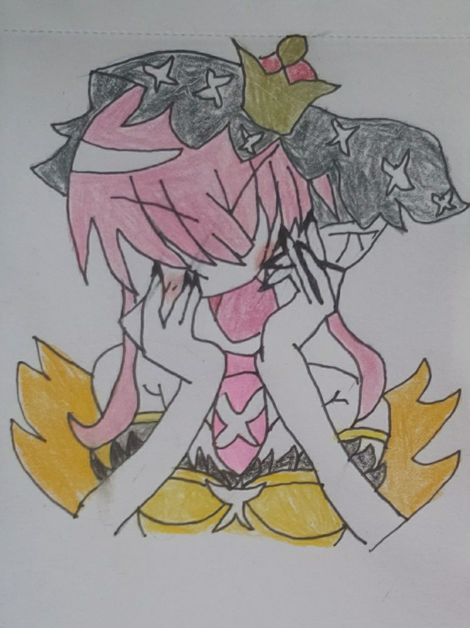 Pencil art of Xeno Seraphina for Disgaeatober