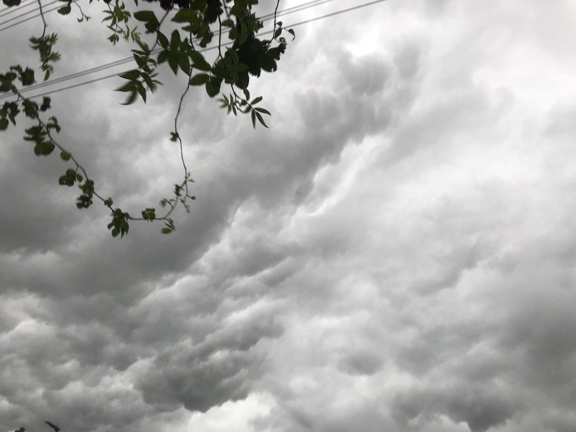 Black clouds billowing