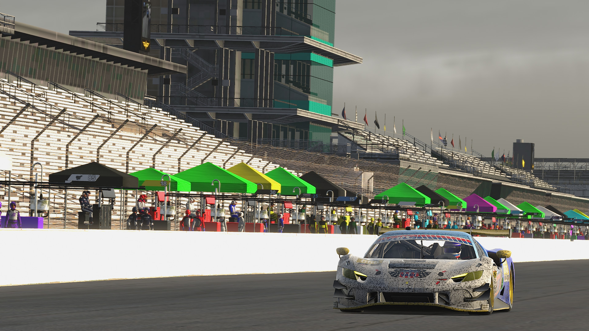 The #666 VARC Enduro Team Ferrari wrapping up the 6 Hours at Indianapolis a couple of months ago. 