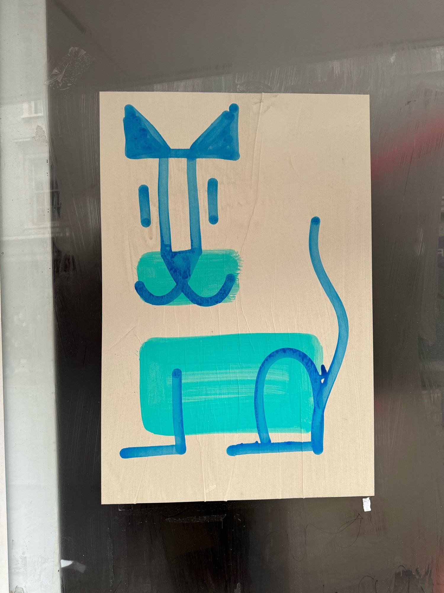 Paste up of a cat