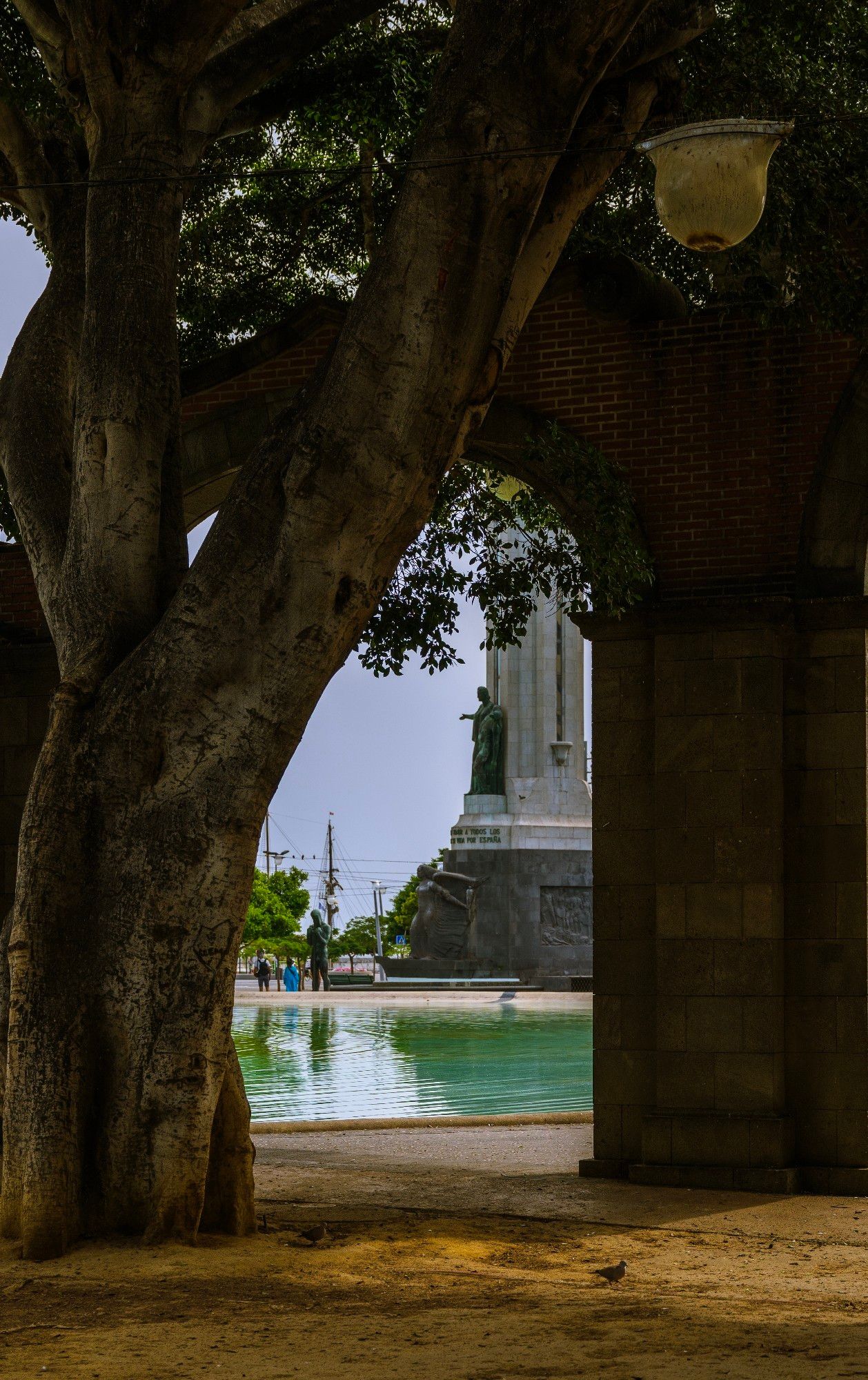 Monumento a los Caídos (The Monument to the Fallen) through the trees and architecture of Plaza de España, near the sea front of Santa Cruz de Tenerife, Spain
Captured by Komeil Karimi