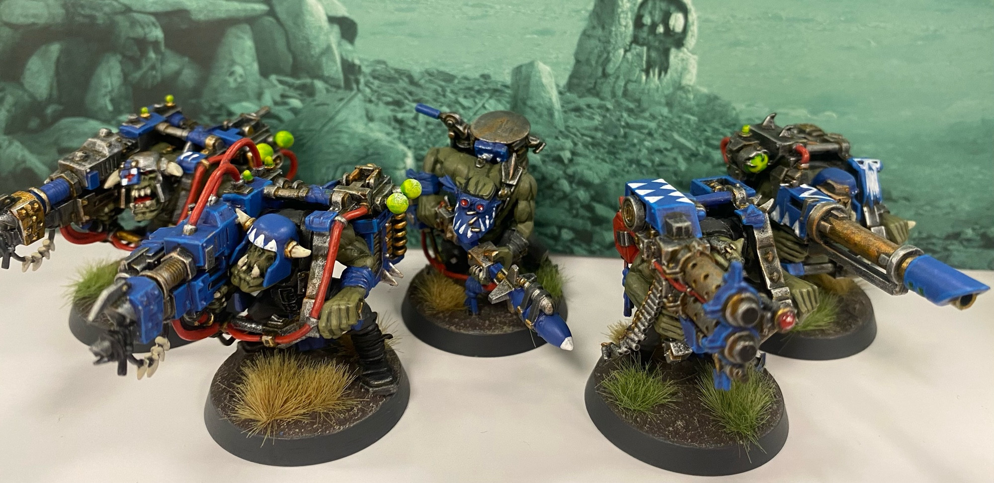 5 finished Ork Lootas