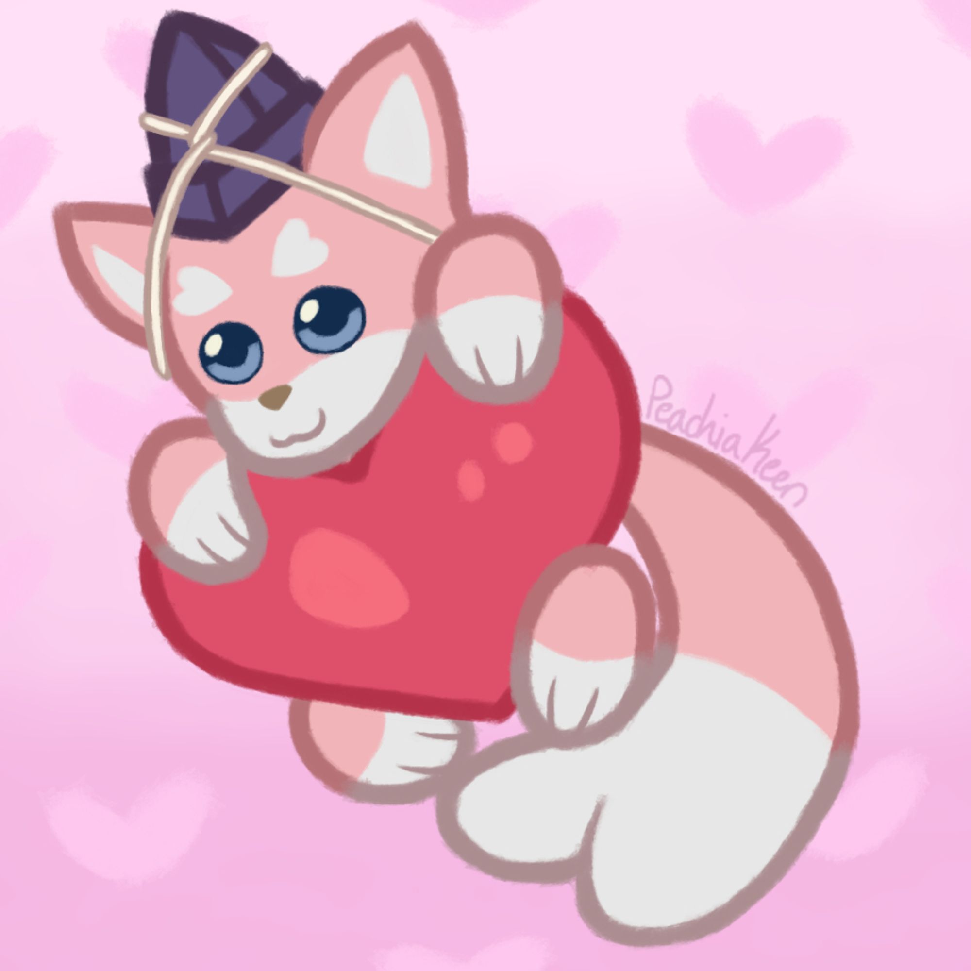 A digital drawing of Shmoopie, a character from the "Yo-kai Watch" video game franchise.