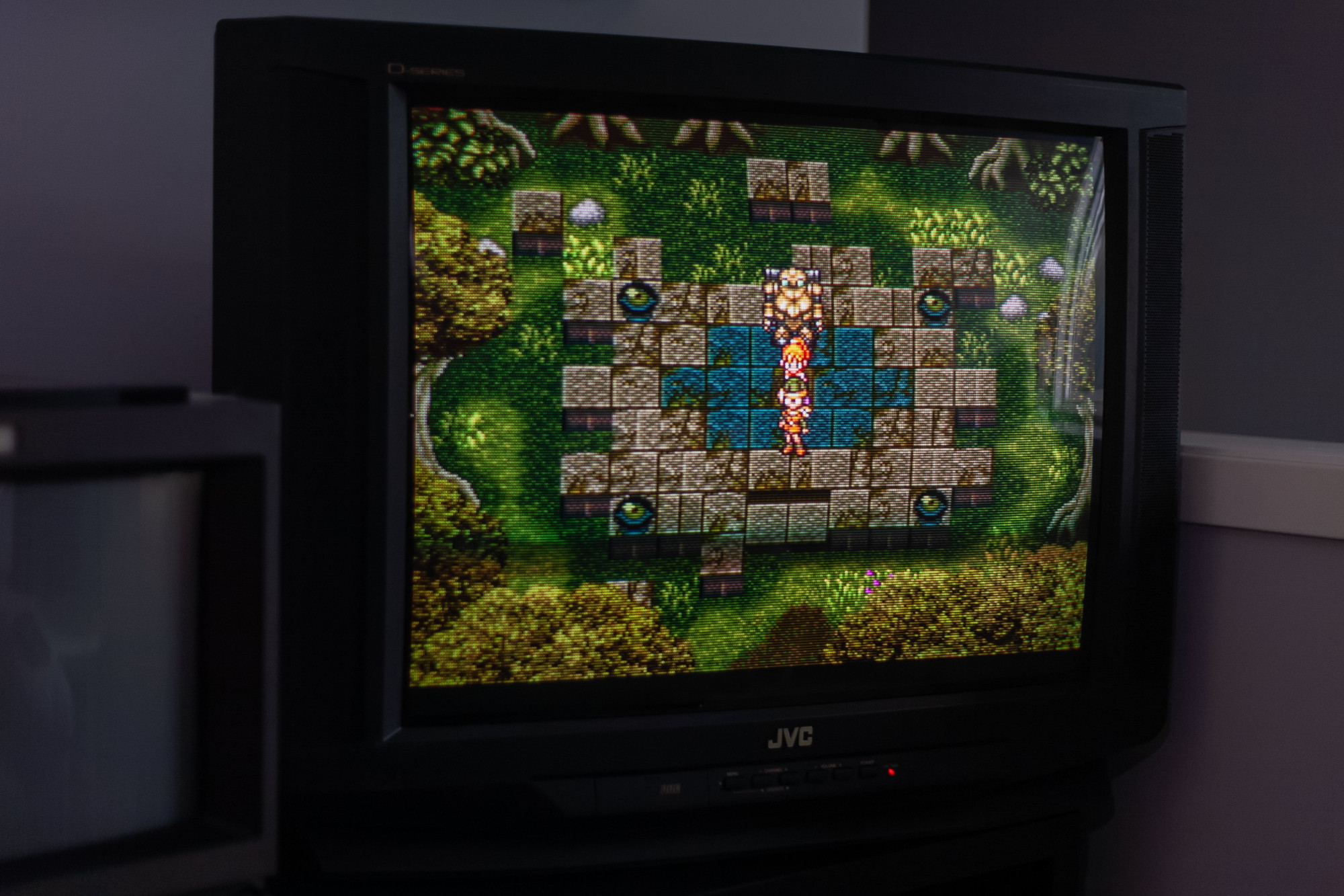 Chrono Trigger displayed on a JVC D-Series CRT television